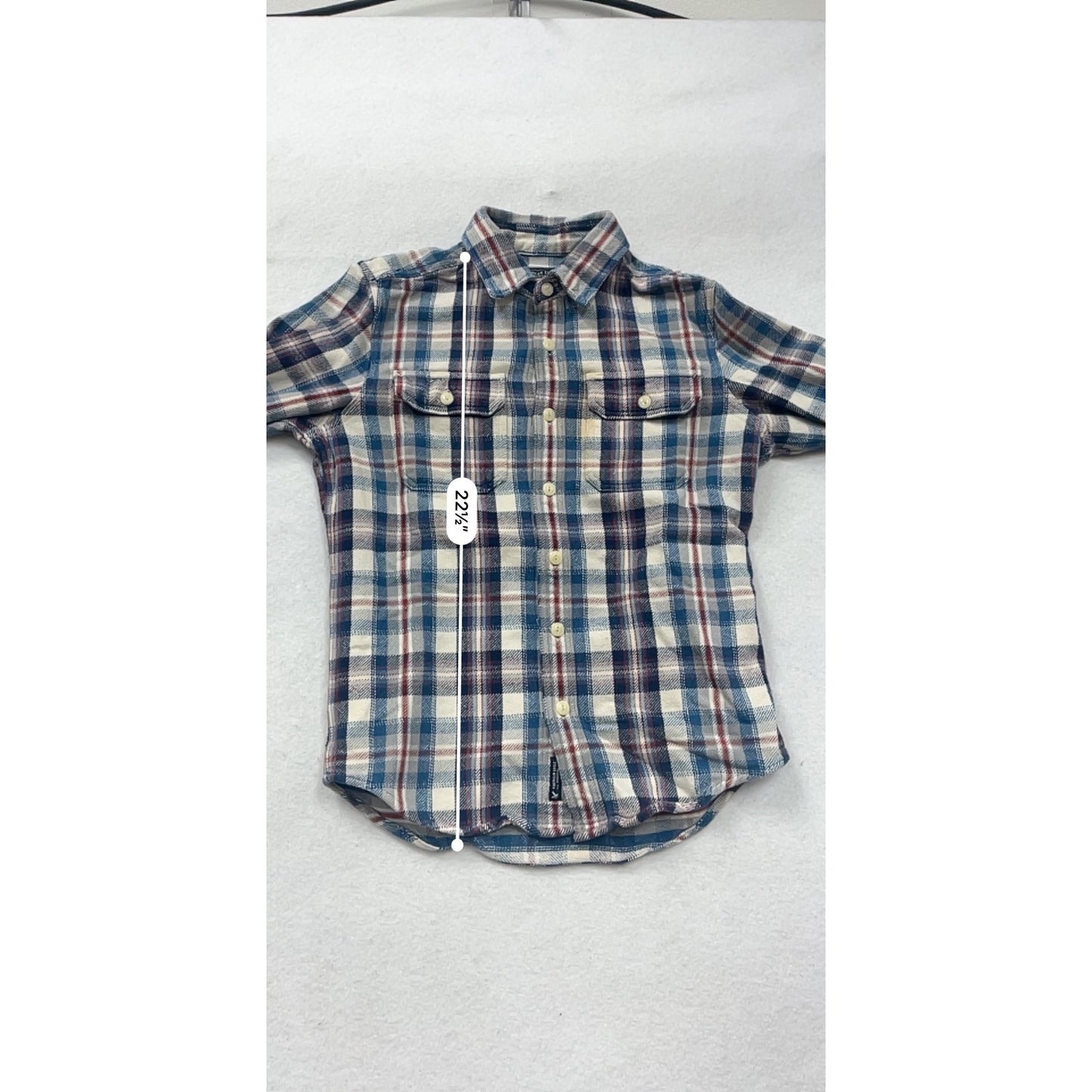 American Eagle Outfitters Mens Plaid Button-Down Shirt S/P 1A