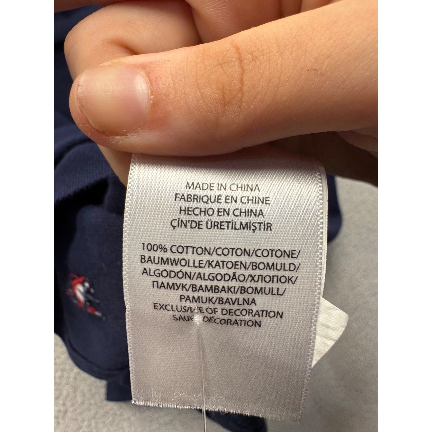 Ralph Lauren Knit Oxford Polo Shirt M Navy Embroidered Lobster & Sailboat 300B