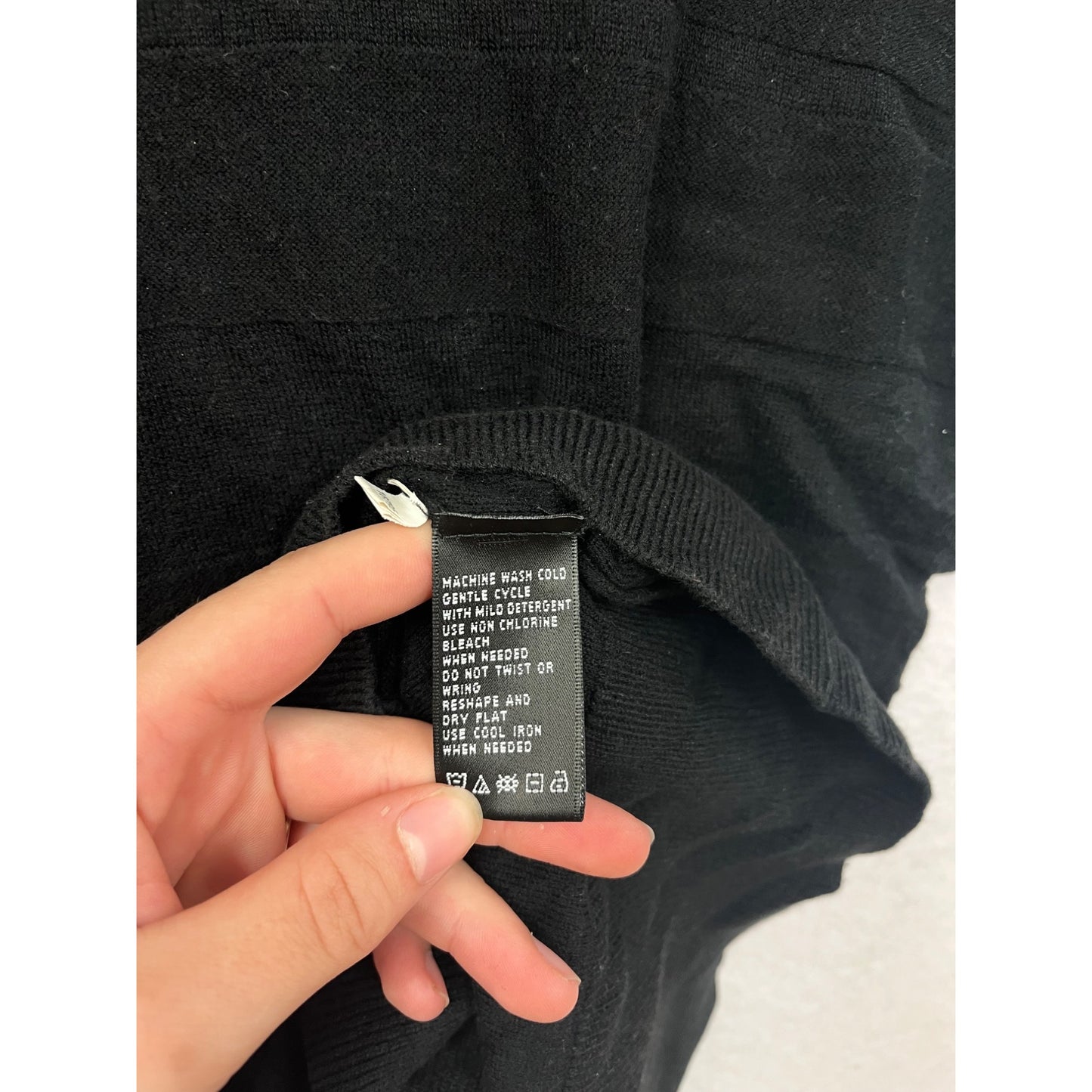 August Silk Petite Black Short Sleeve Knit Top #8525