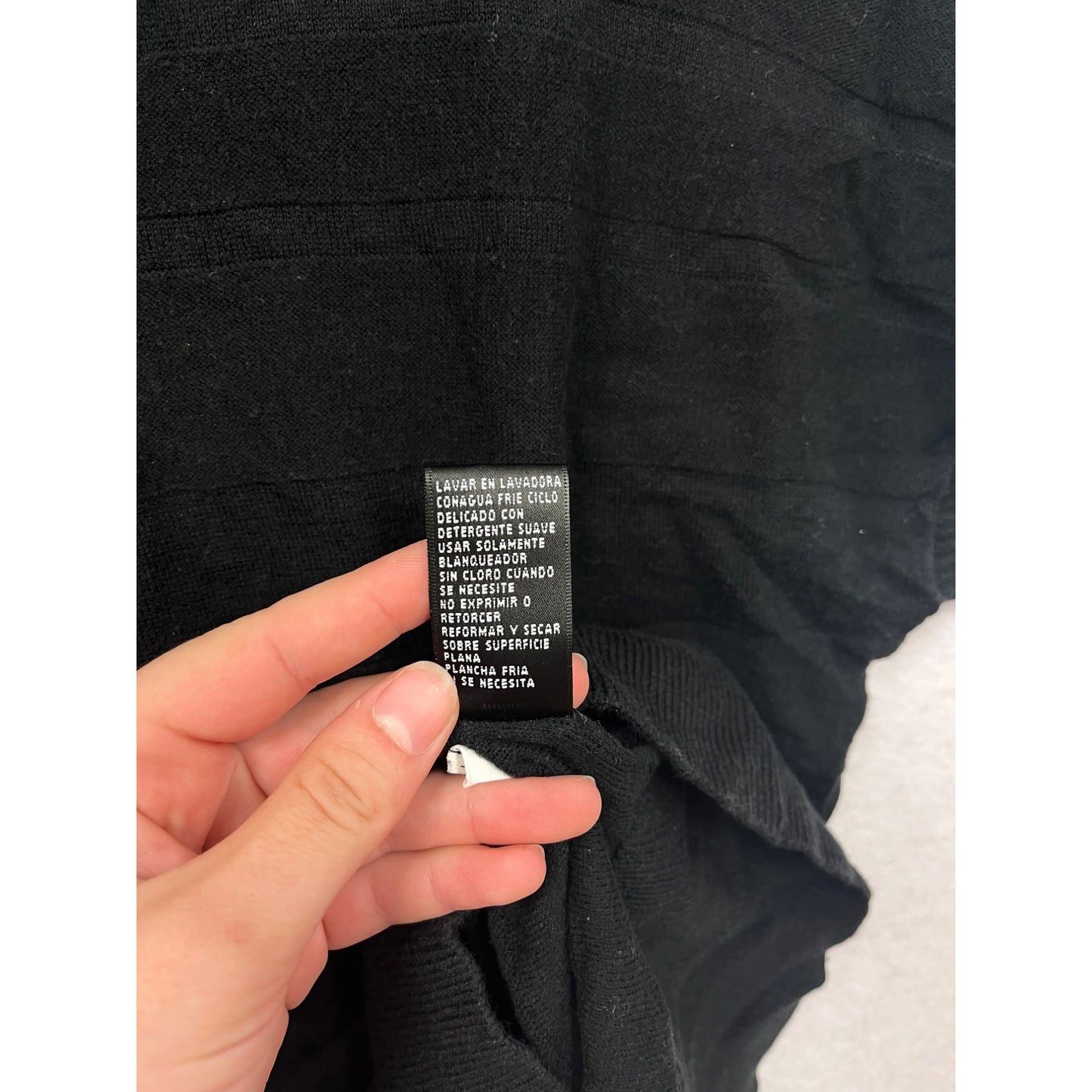 August Silk Petite Black Short Sleeve Knit Top #8525