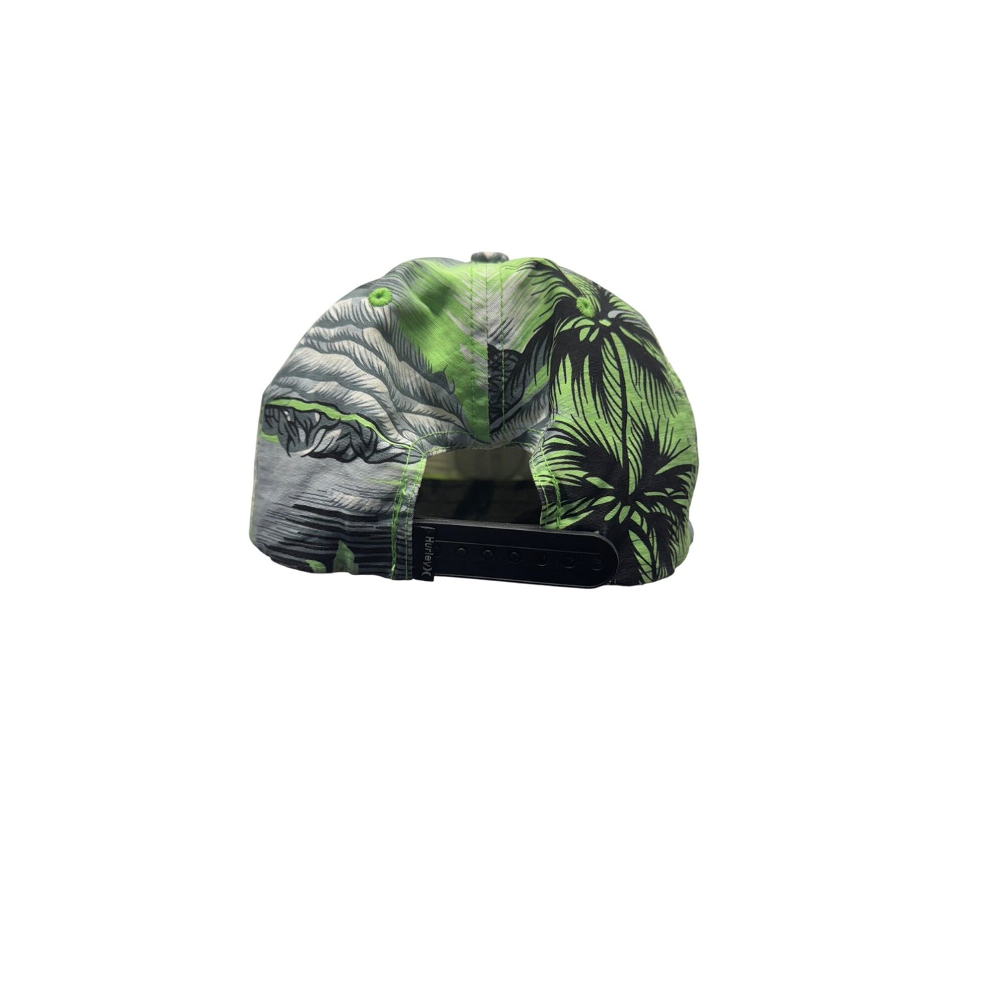 Aloha Hurley Green Tropical Floral Snapback Hat Adjustable Cap #9671
