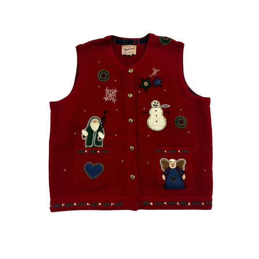 Women’s Vintage Woolrich Wool Christmas Holiday Vest #2617