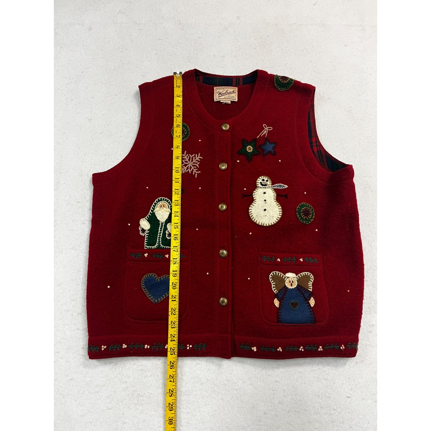 Women’s Vintage Woolrich Wool Christmas Holiday Vest #2617