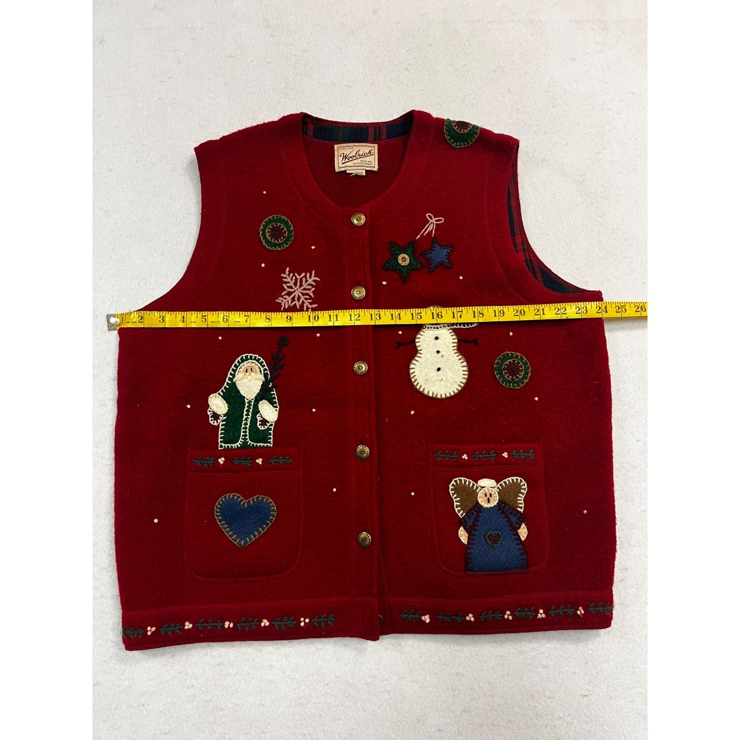 Women’s Vintage Woolrich Wool Christmas Holiday Vest #2617