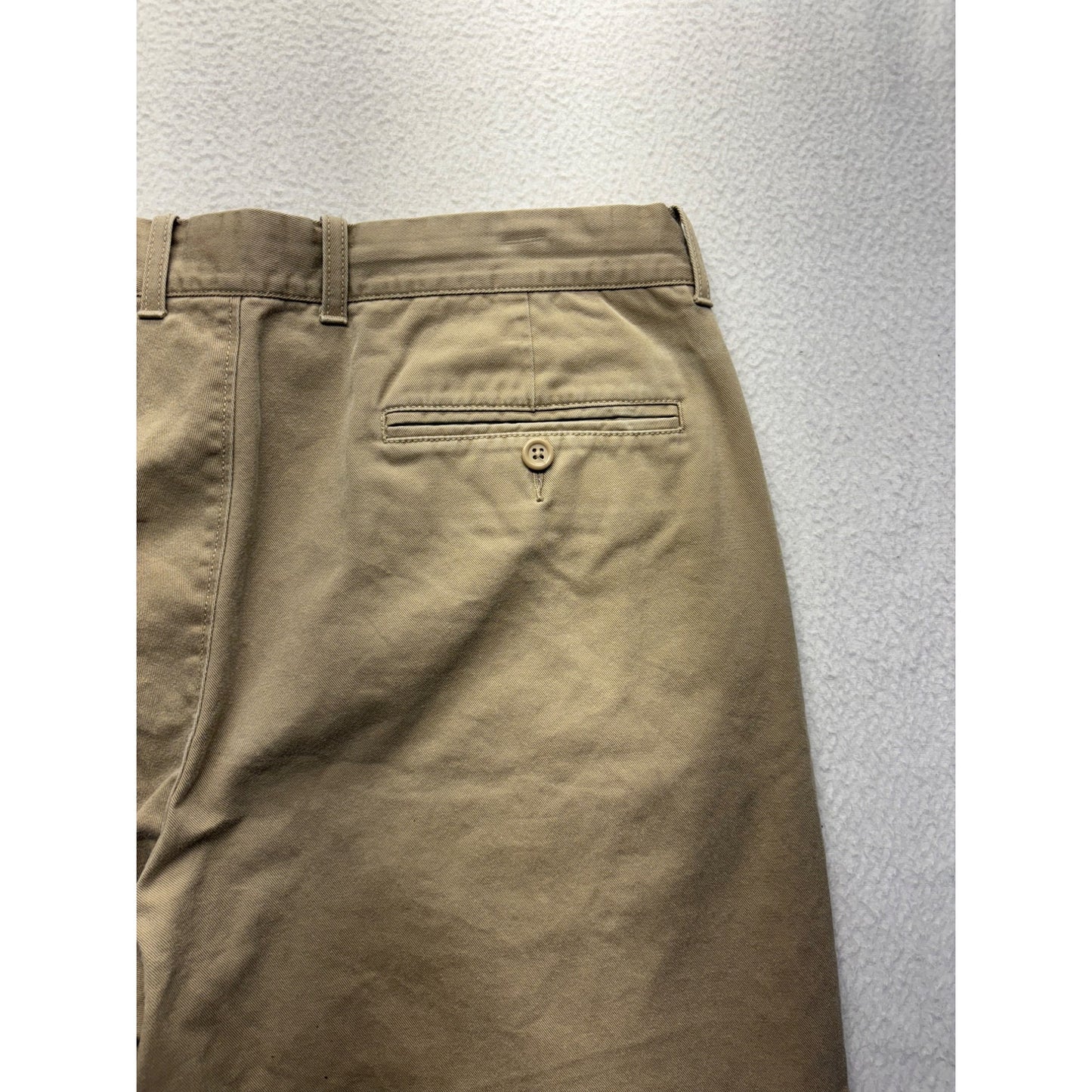 J. Crew The Bleeker Khaki Cotton Pants 34x34 Mens Relaxed Fit #7555