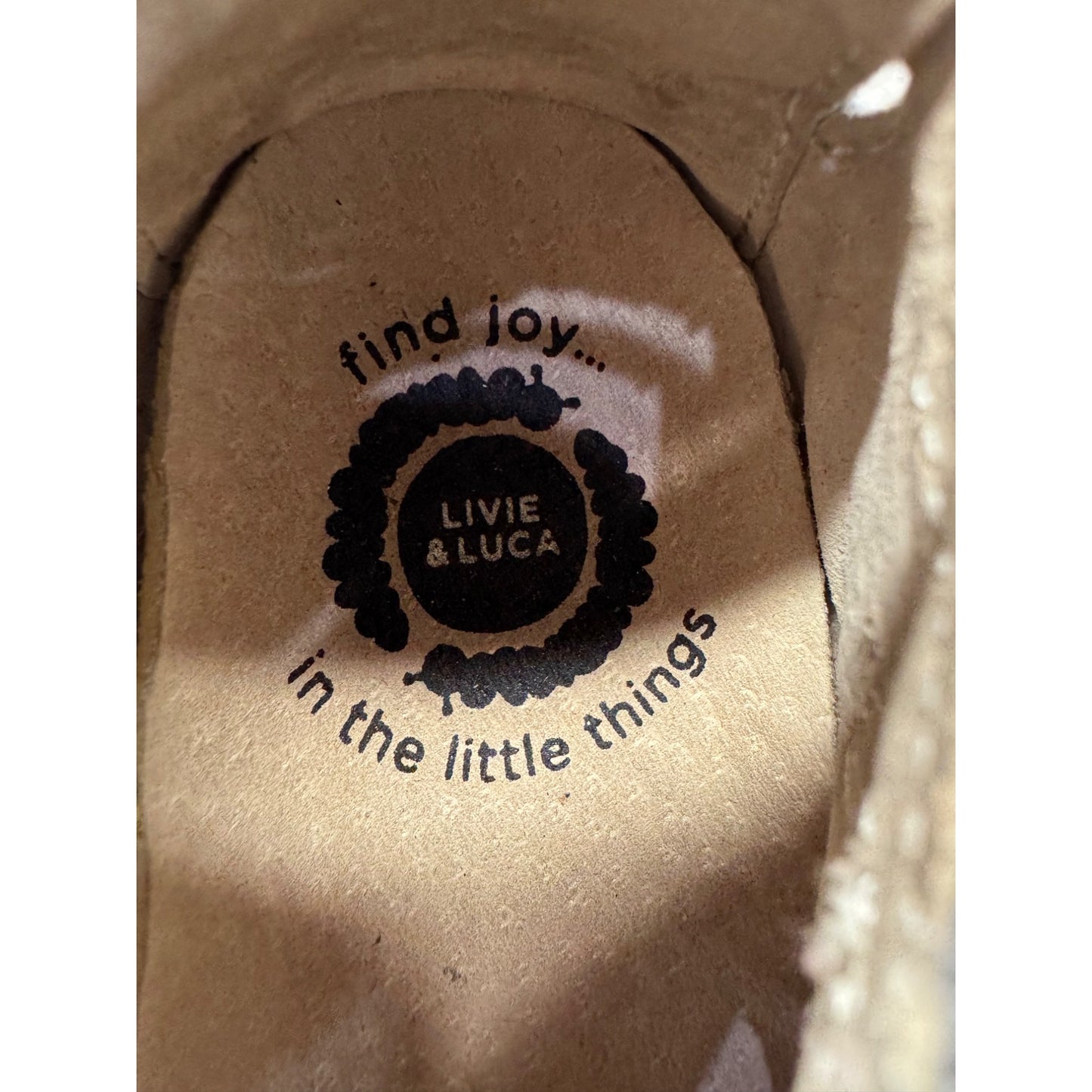 Livie & Luca Baby Grey Suede Mary Jane Shoes Size 12-18M #9688