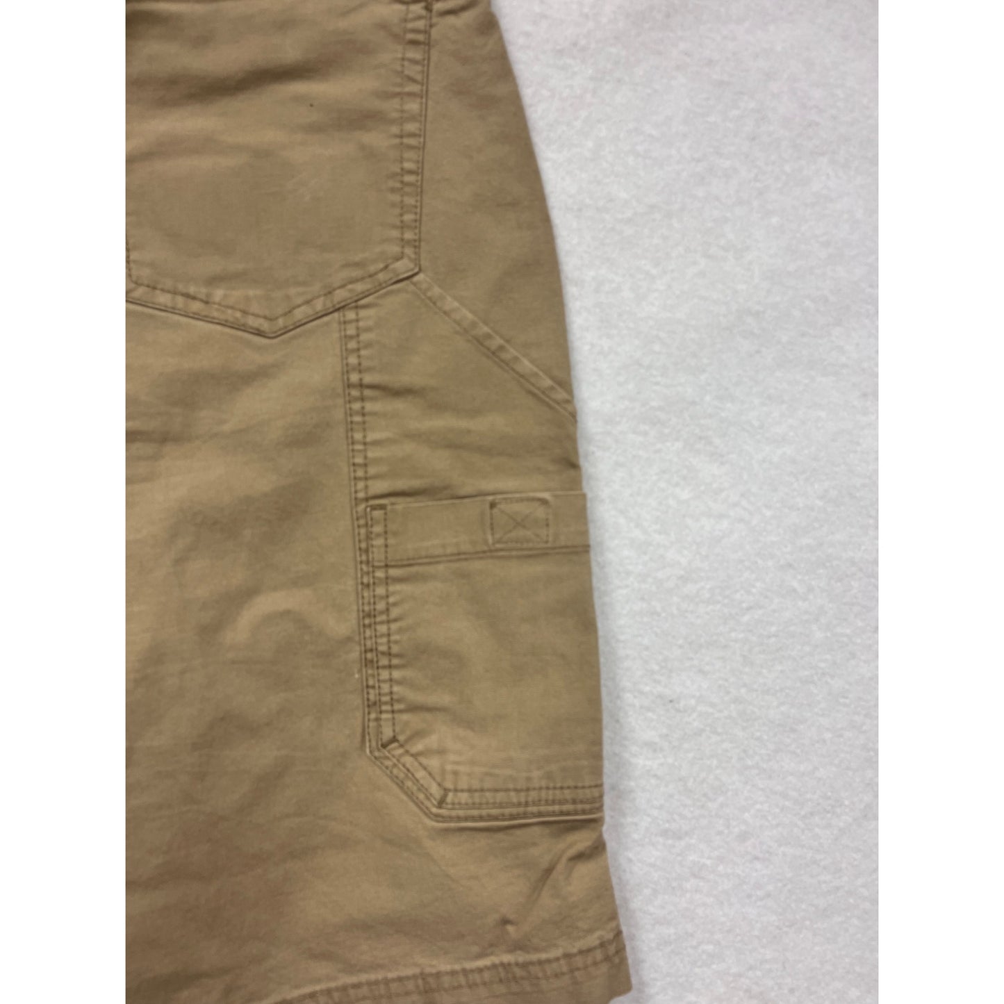 Clearwater Outfitters Mens Khaki Cargo Shorts Size 34W #6570
