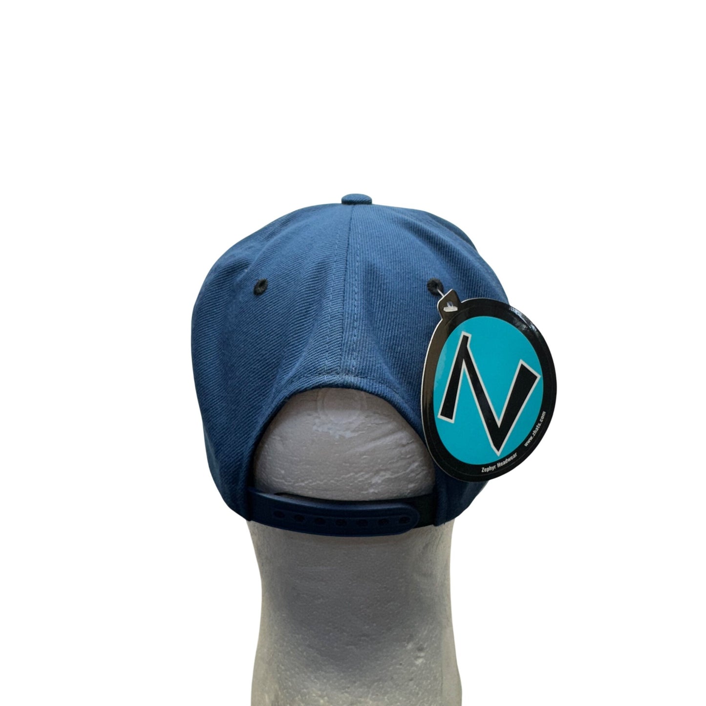 Zephyr Rapids Brewing Company Blue Snapback Hat With Braided Rope Detail 371B