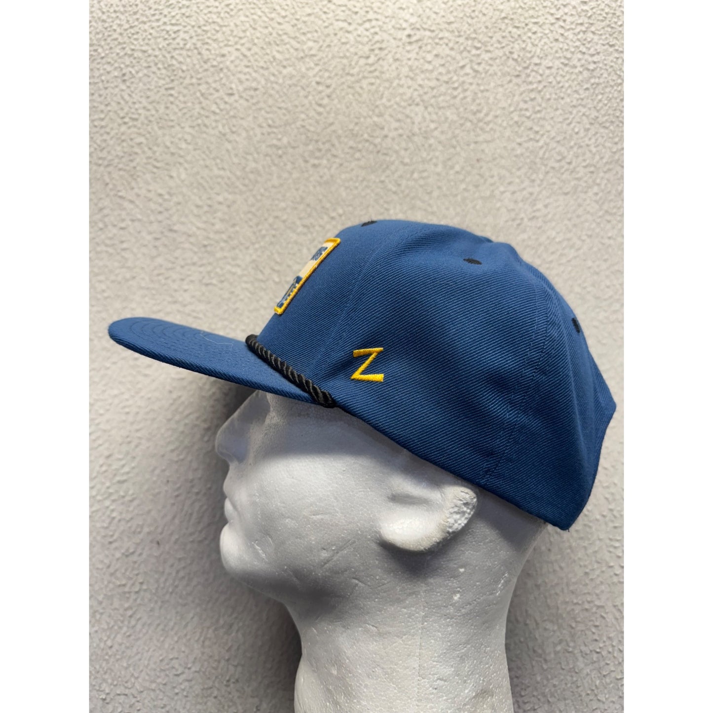 Zephyr Rapids Brewing Company Blue Snapback Hat With Braided Rope Detail 371B