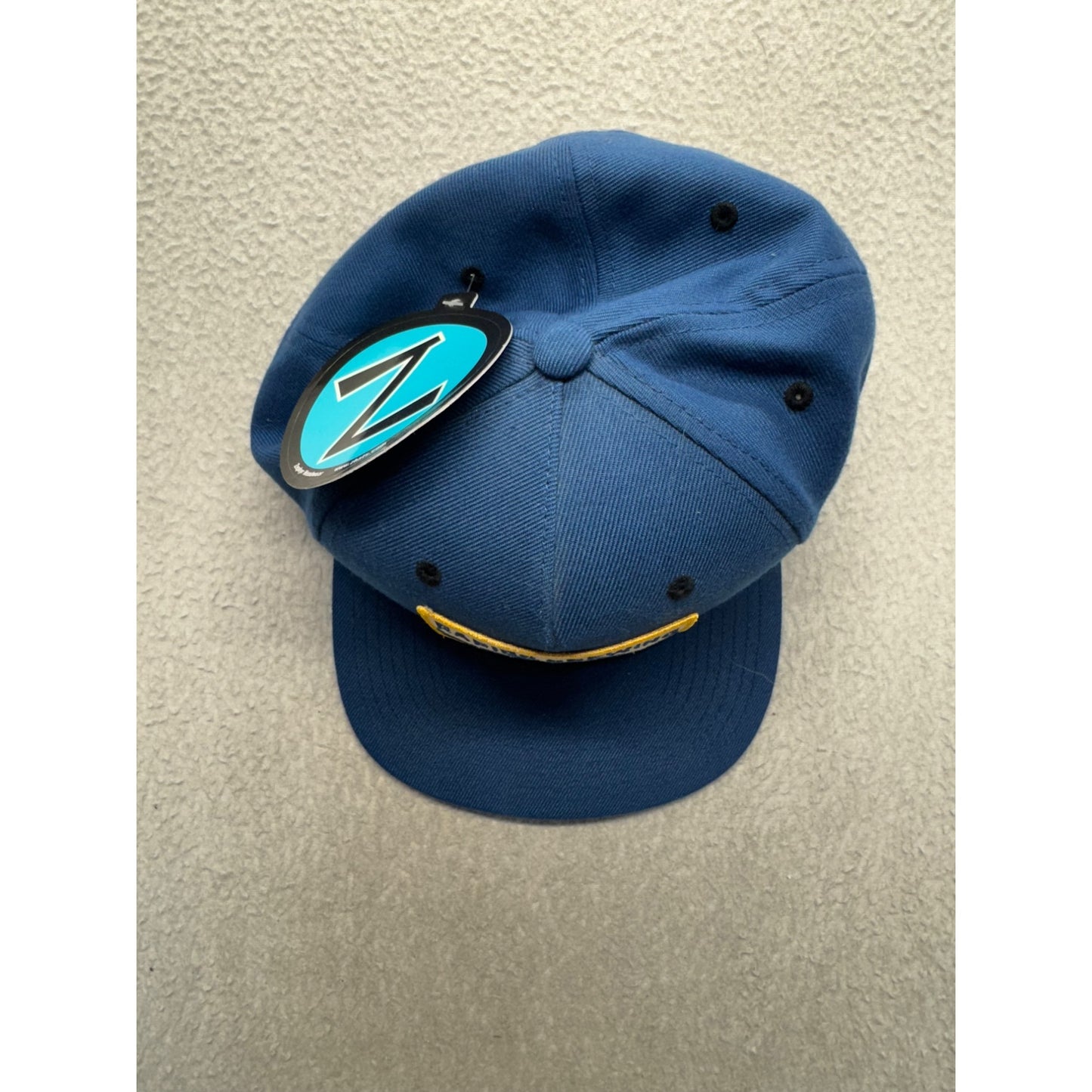 Zephyr Rapids Brewing Company Blue Snapback Hat With Braided Rope Detail 371B