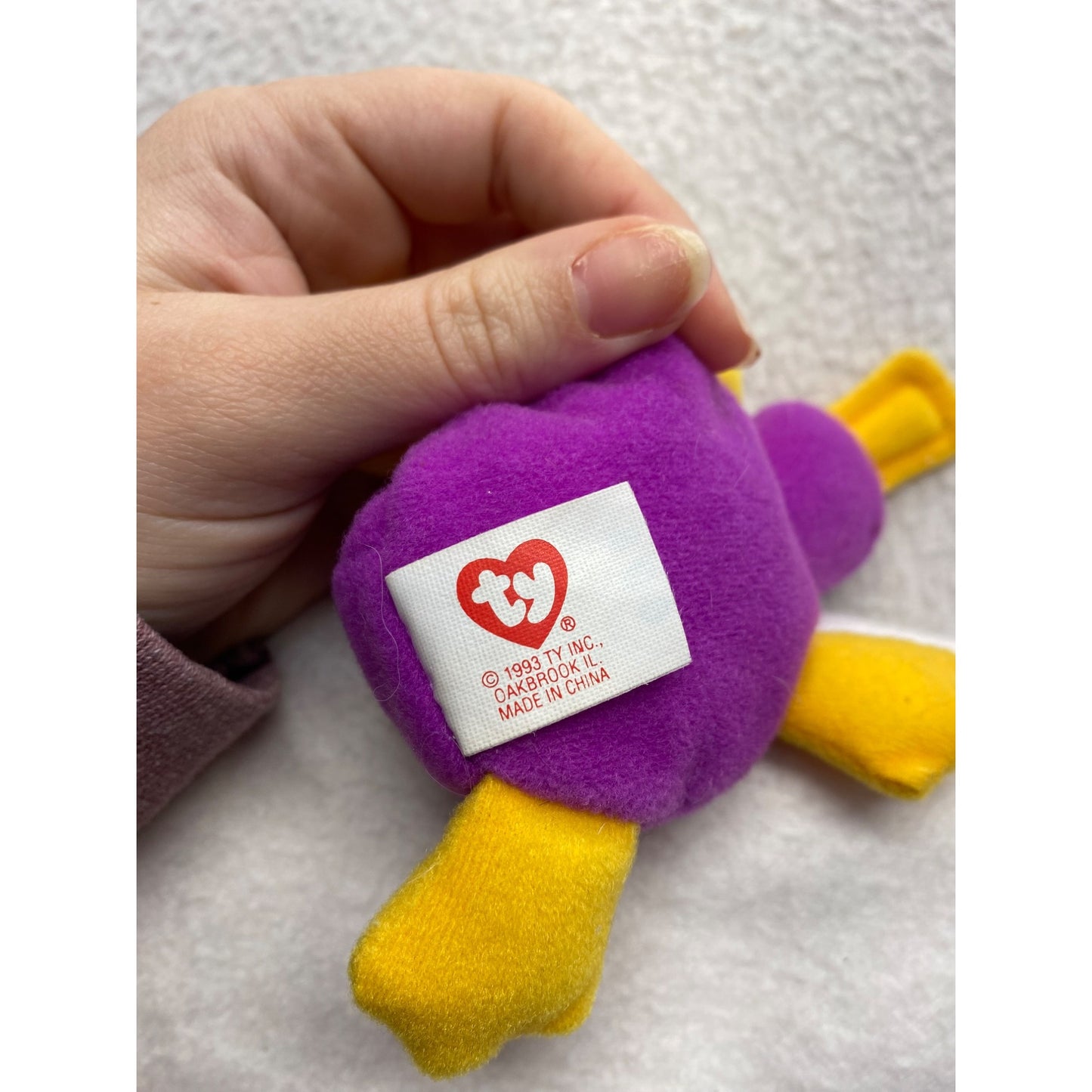Ty Beanie Babies 3pc RARE Patti The Platypus Set 90s #7377