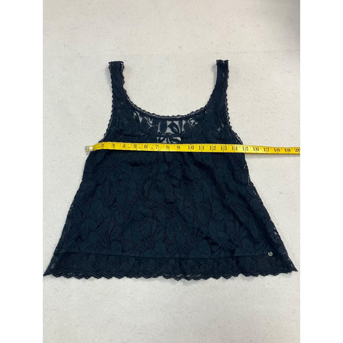 Lace Navy Blue Abercrombie & Fitch Tank Top #2476