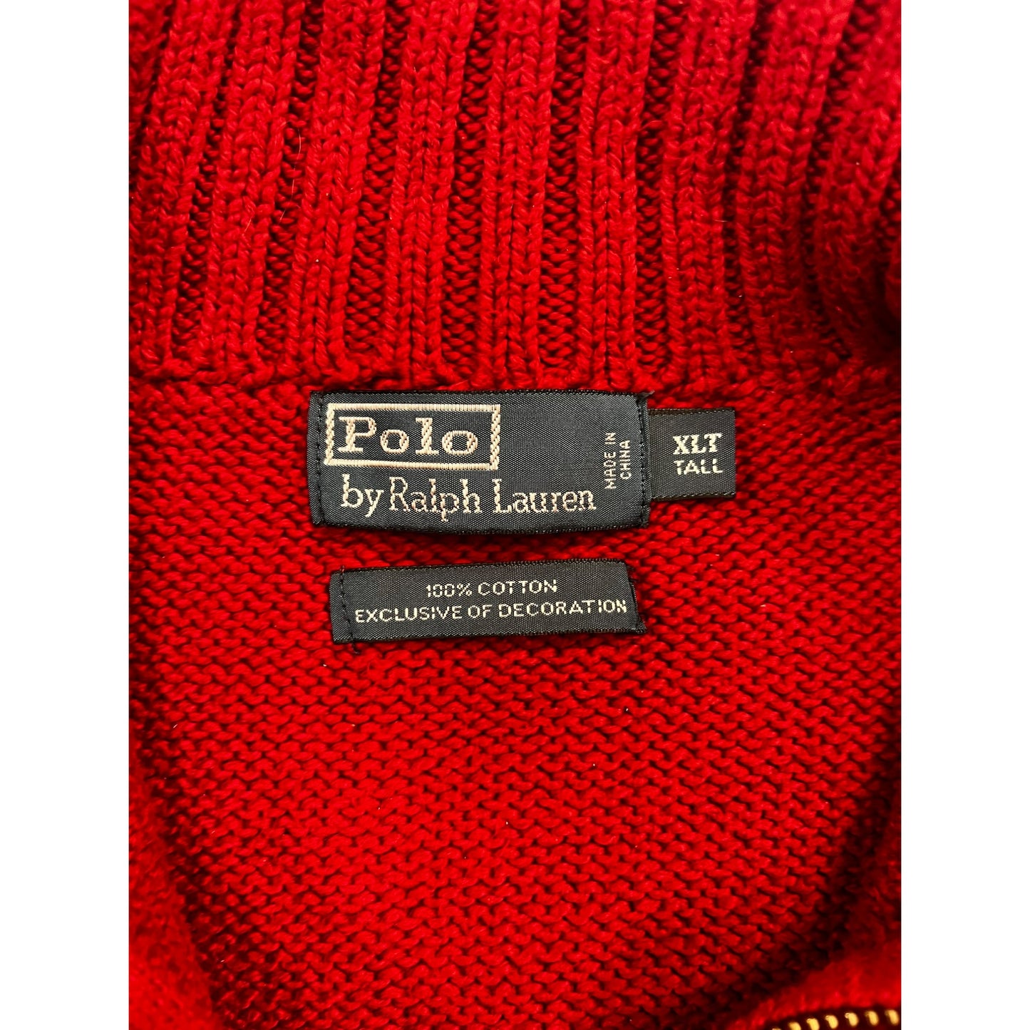 Men’s Knitted Ralph Lauren Quarter-Zip #2618