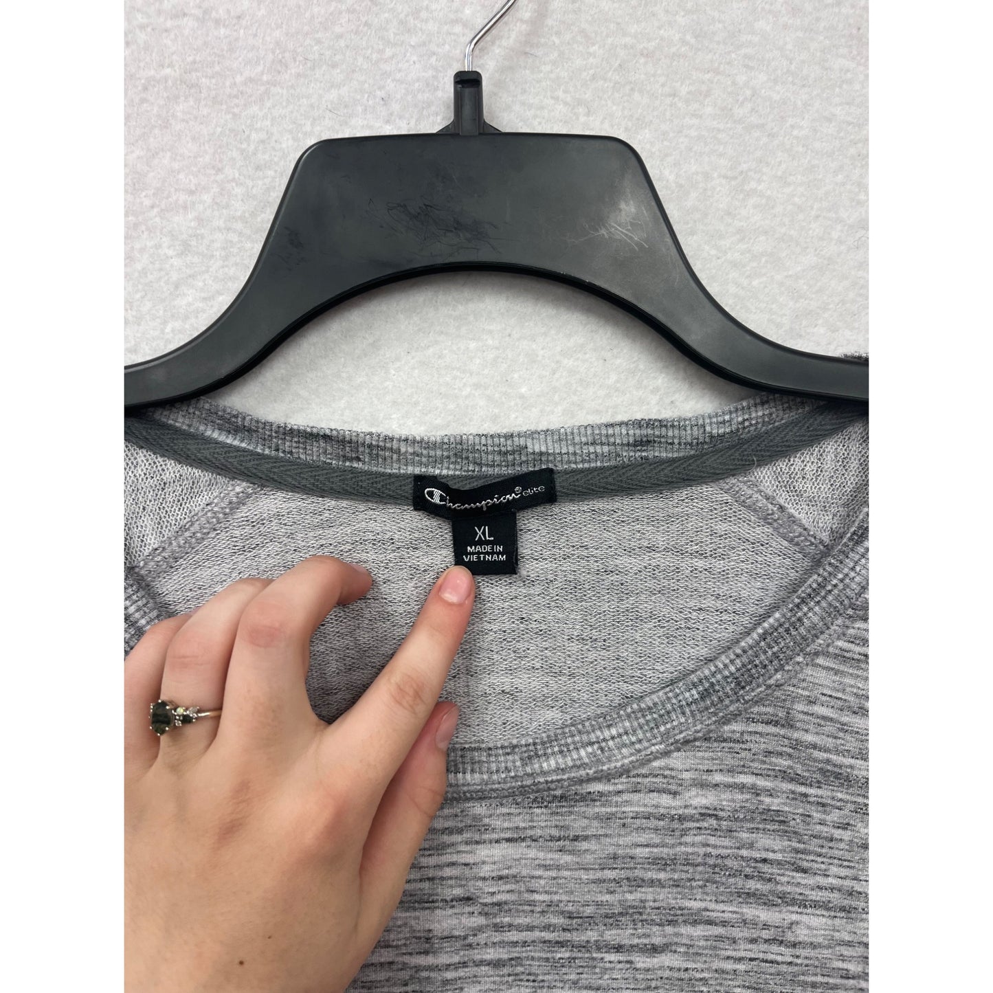 Champion Long Sleeve Heather Top XL #8337