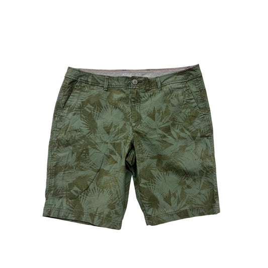 Eddie Bauer Womens Green Patterned Shorts #6414