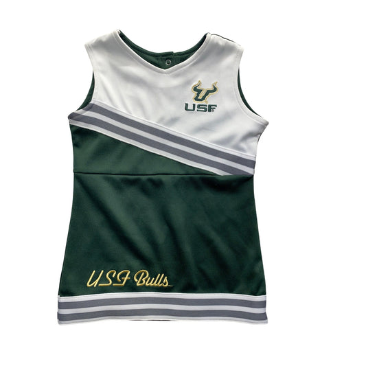 USF Bulls Toddler Cheerleader Dress By Rivalry Threads 91 - NWT #7049