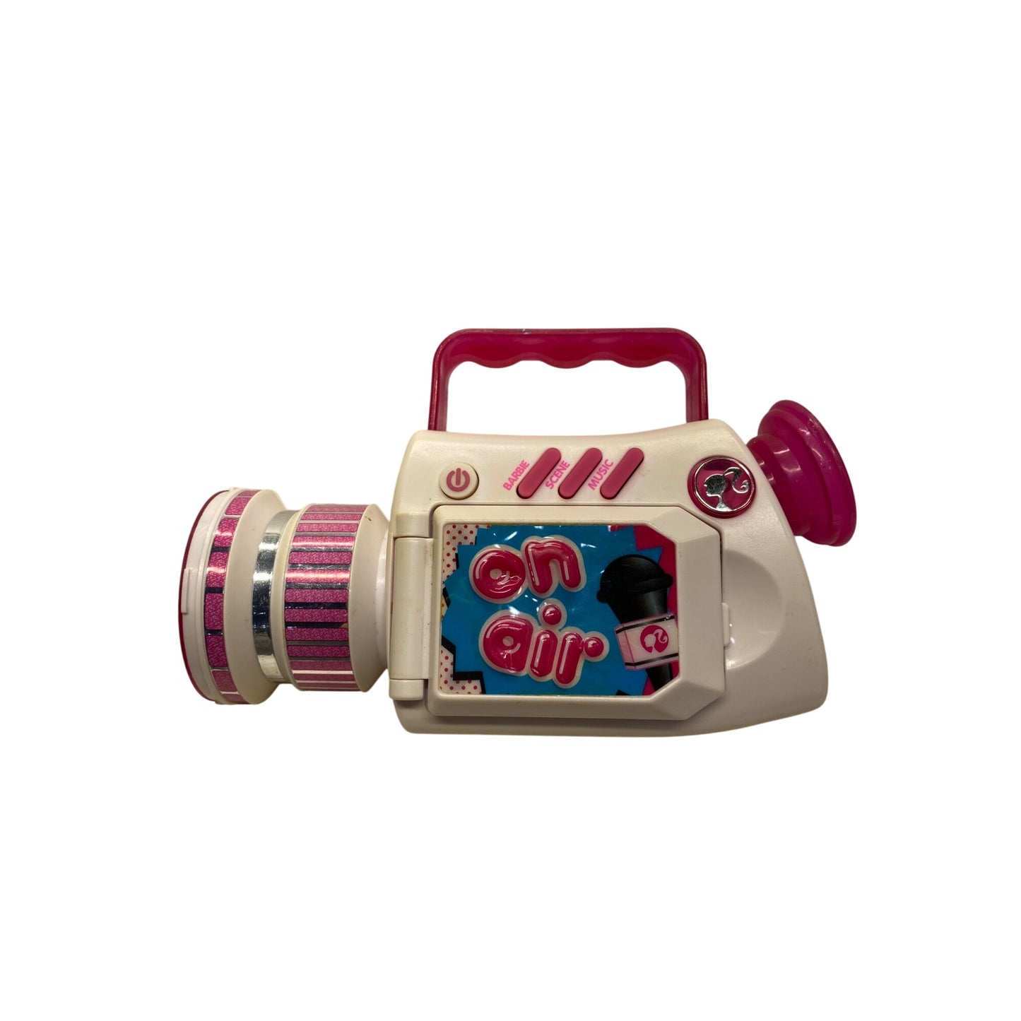 Barbie Pink & White Toy Camcorder With Glitter Accents #7258