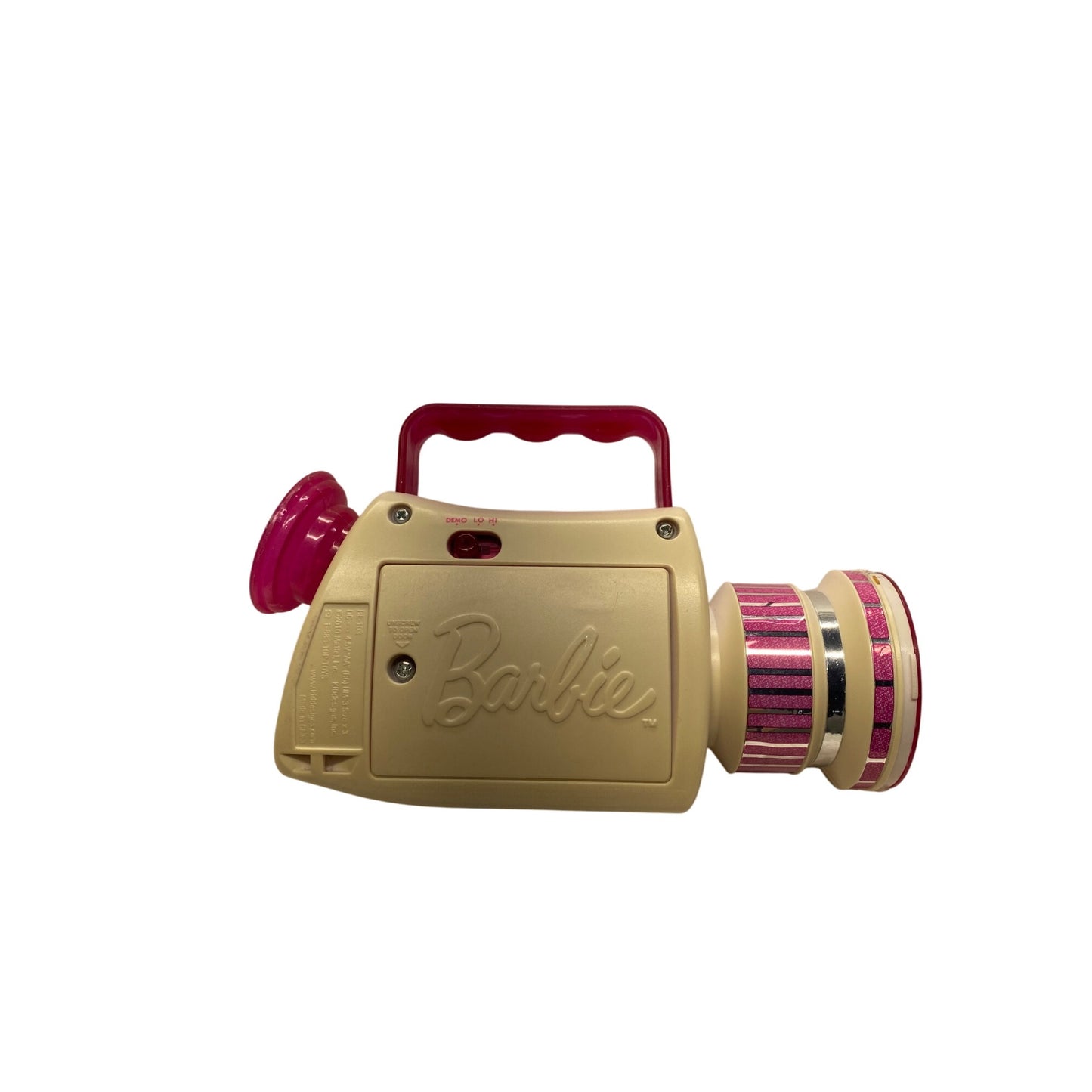 Barbie Pink & White Toy Camcorder With Glitter Accents #7258