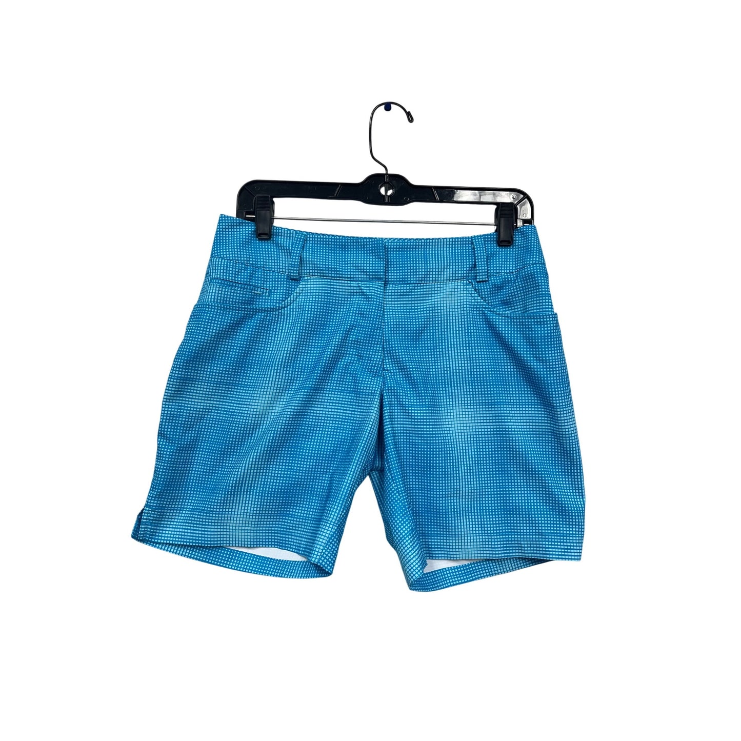 Columbia Blue Grid Pattern Golf Shorts Size 2 #583A