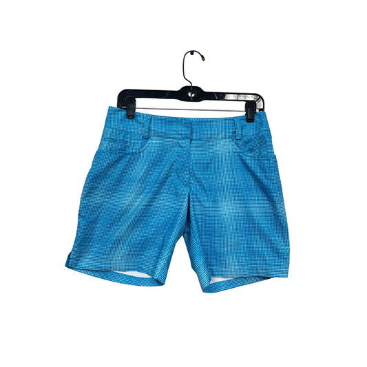 Columbia Blue Grid Pattern Golf Shorts Size 2 #583A