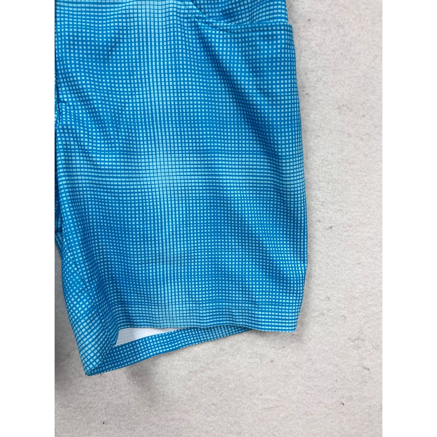 Columbia Blue Grid Pattern Golf Shorts Size 2 #583A