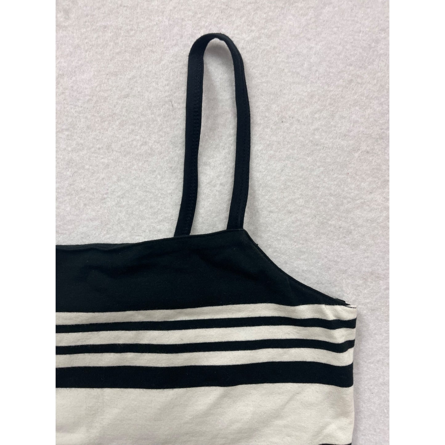 Lauren Ralph Lauren Women's Black & White Striped Tank #2920