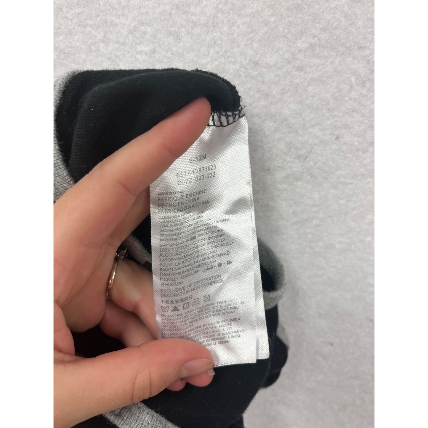 Nike Baby 6-12M Black Short Sleeve Romper #8686