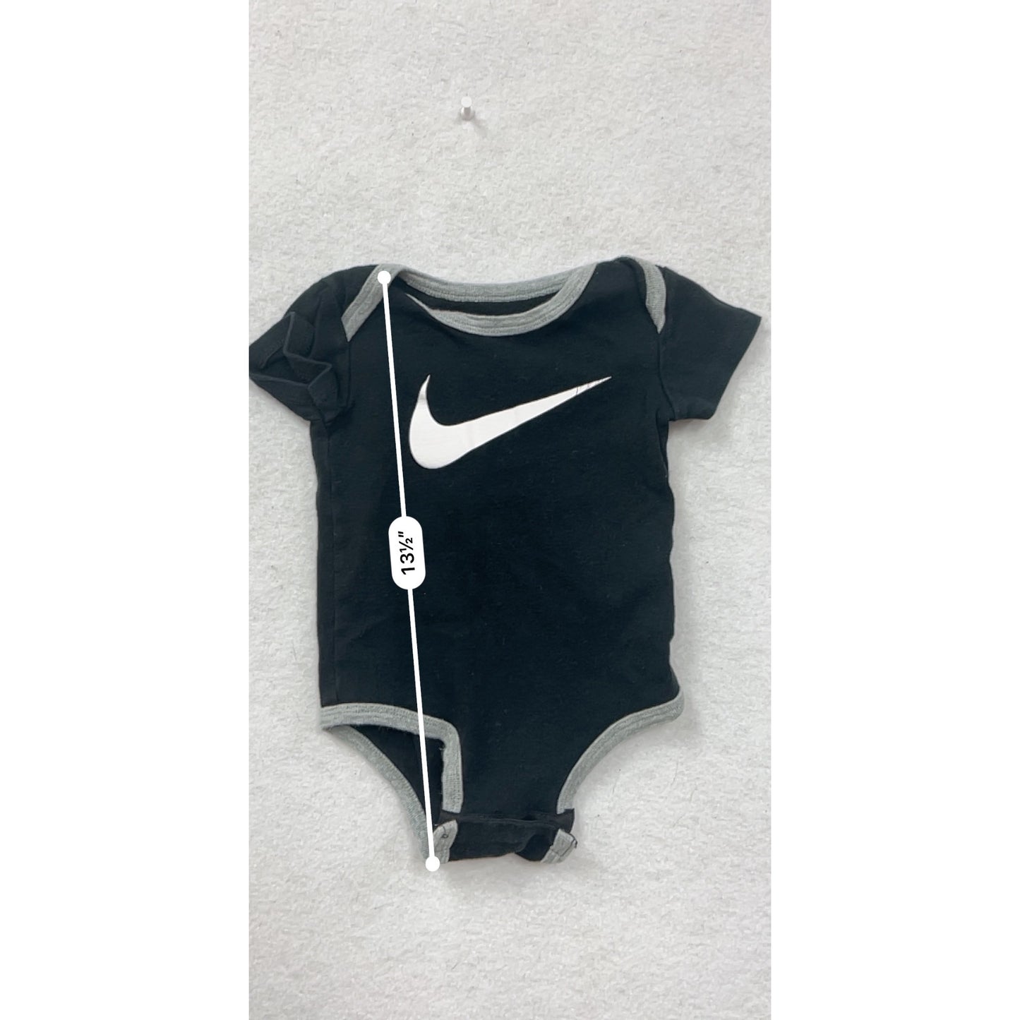 Nike Baby 6-12M Black Short Sleeve Romper #8686