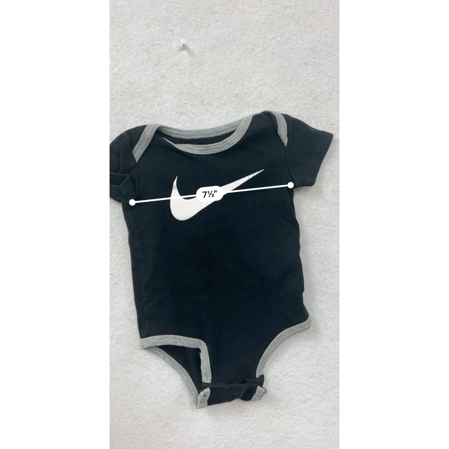 Nike Baby 6-12M Black Short Sleeve Romper #8686