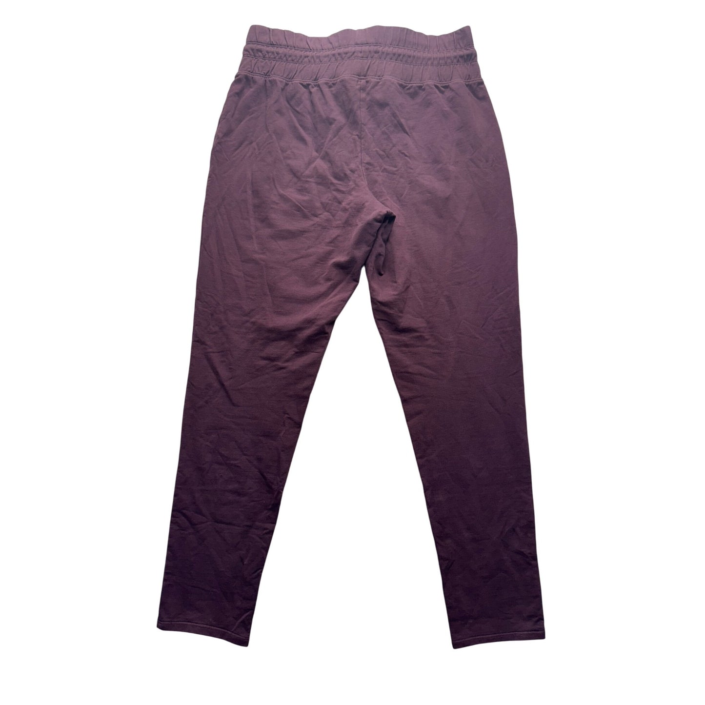 Natural Reflections Purple Jogger Pants Elastic Waist Large Cotton Blend #9343
