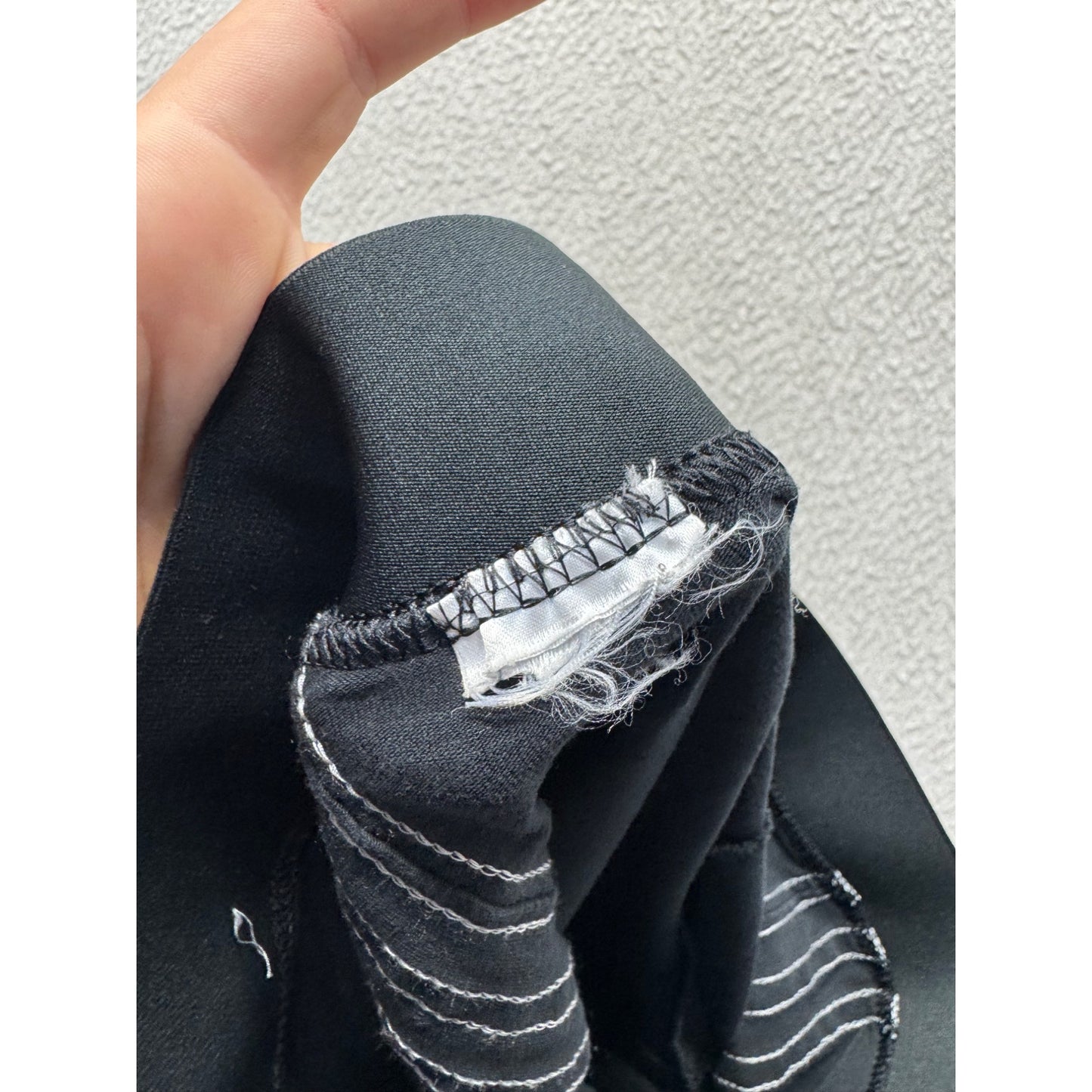 Adidas Black Slim-Fit Leggings With Iconic White Stripes Size M 35.5" #321B