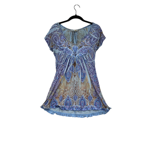 Unity Paisley Print Top S #119A