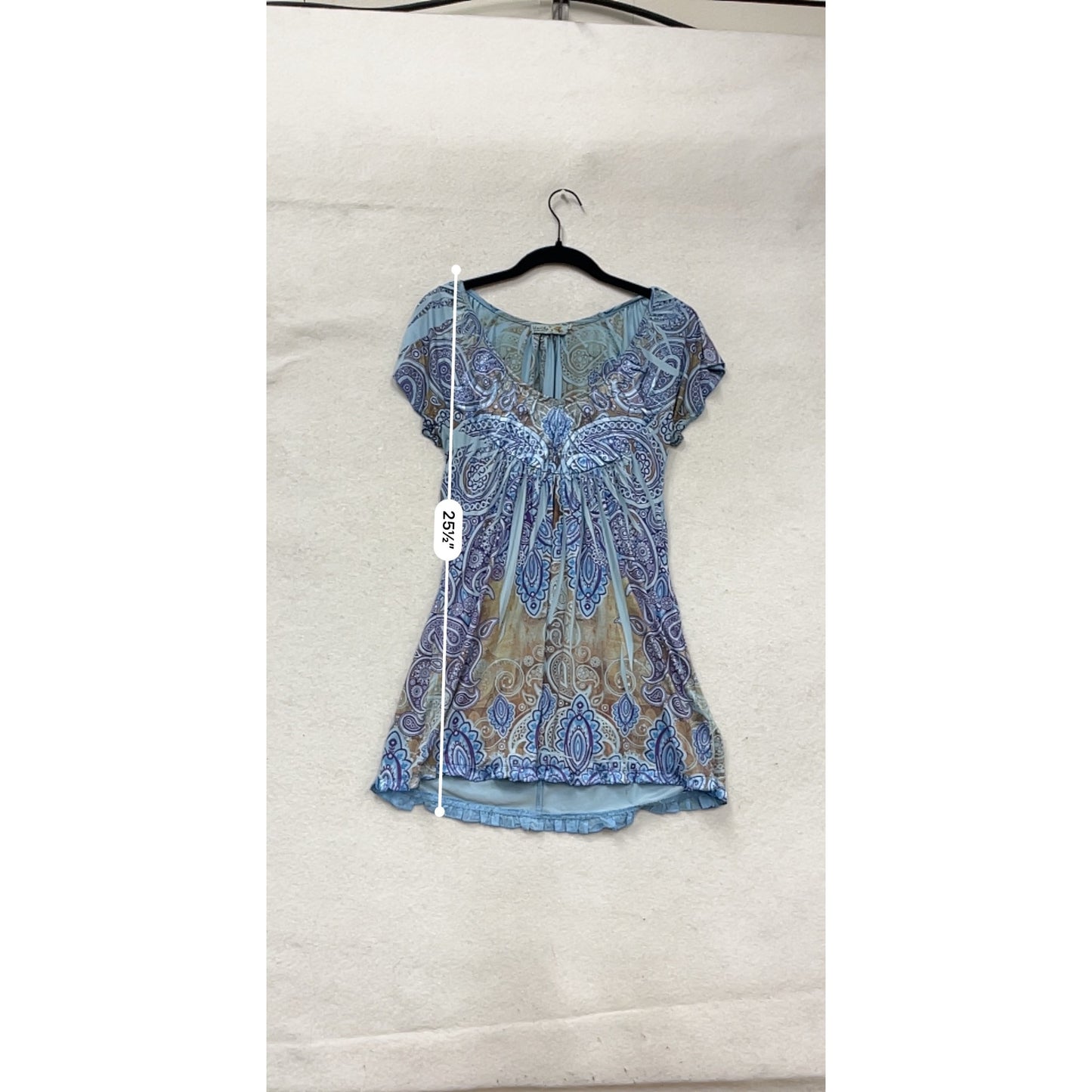 Unity Paisley Print Top S #119A