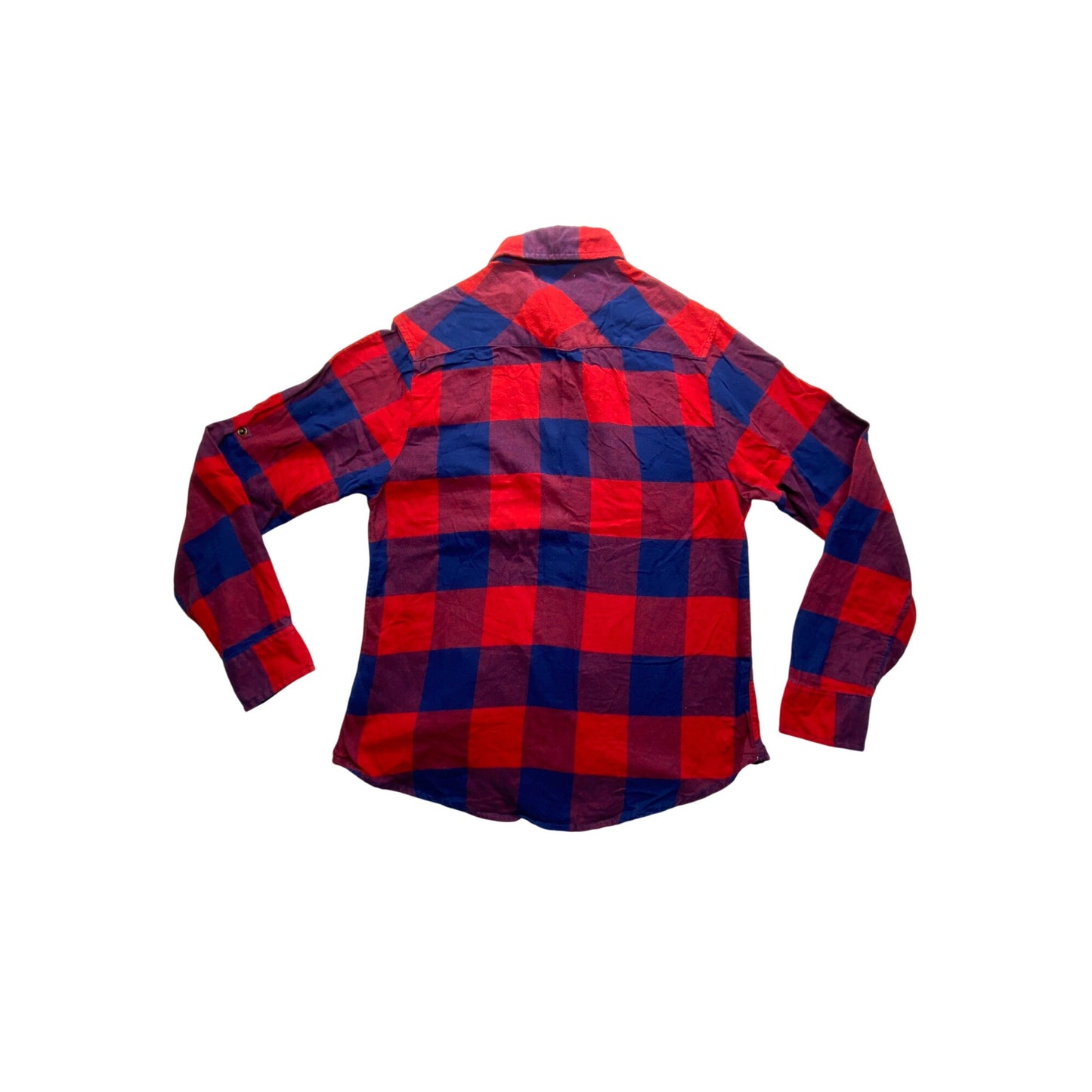 Jachs Girlfriend Red & Blue Plaid Flannel #5680