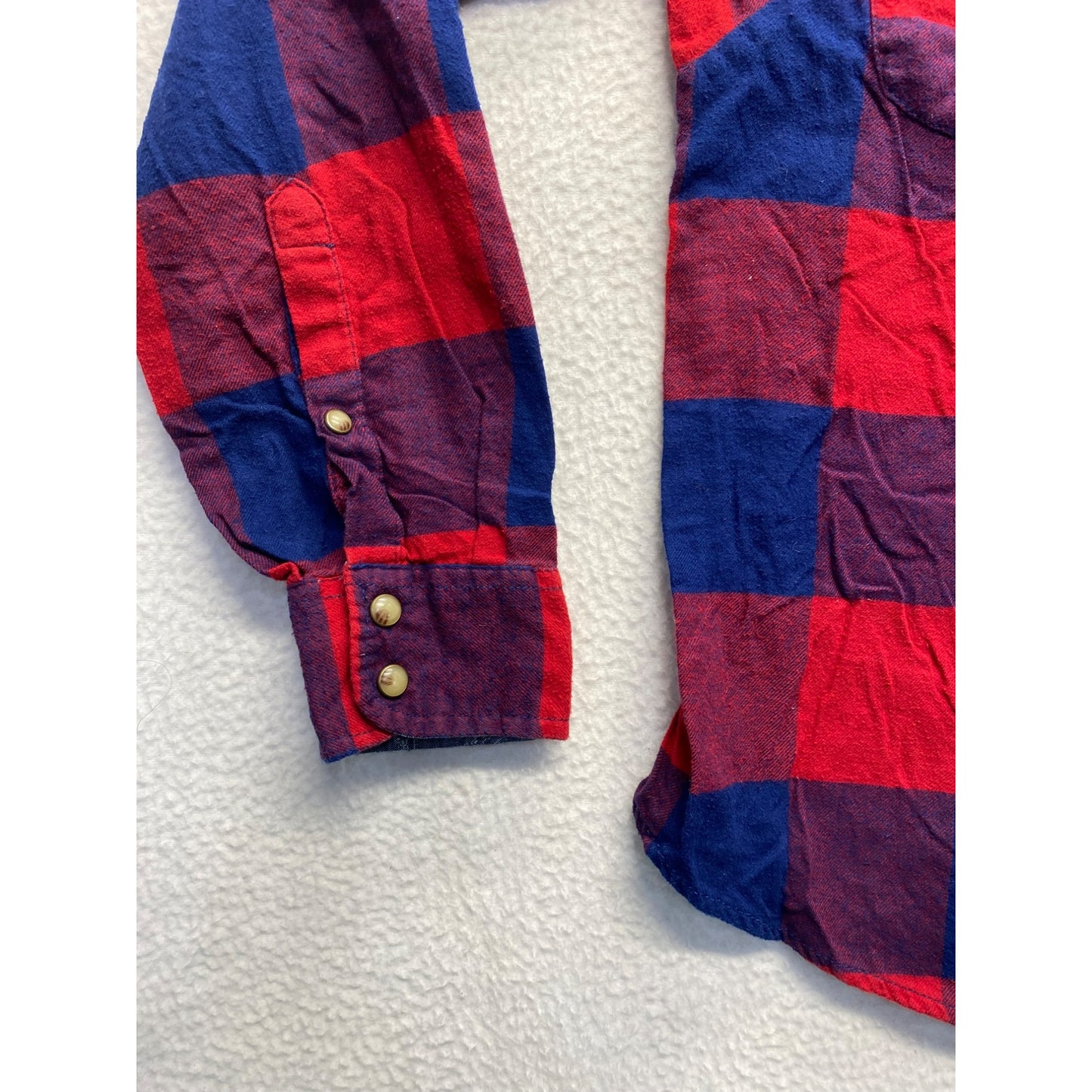 Jachs Girlfriend Red & Blue Plaid Flannel #5680