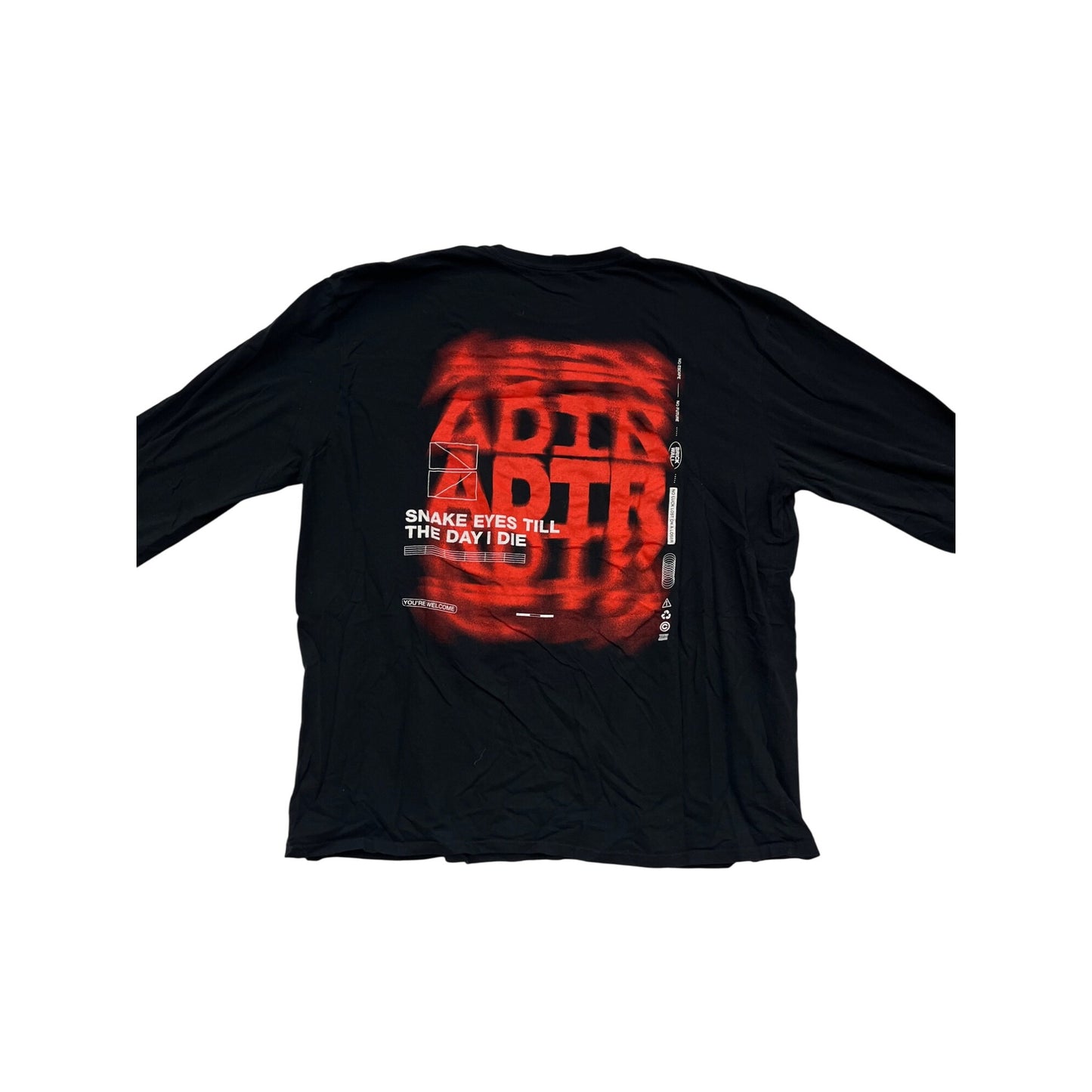 A Day To Remember Long Sleeve Band T-Shirt Black/Red #92A