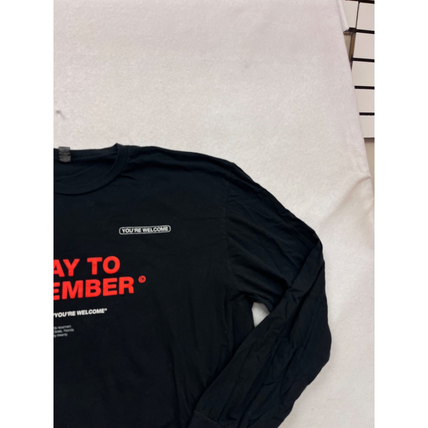 A Day To Remember Long Sleeve Band T-Shirt Black/Red #92A