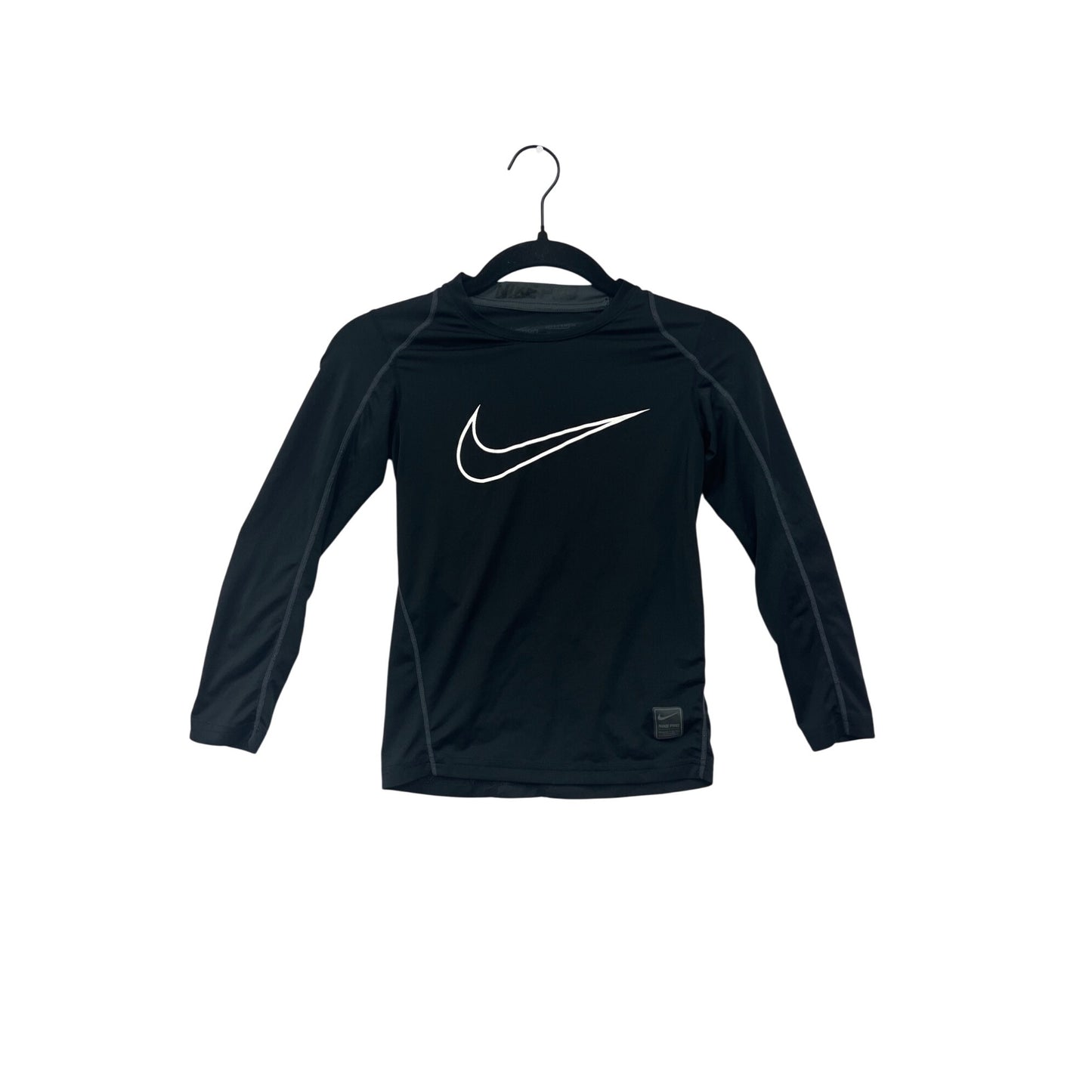 Nike Pro Black Long Sleeve Fitted Dri-Fit Shirt XS #8616