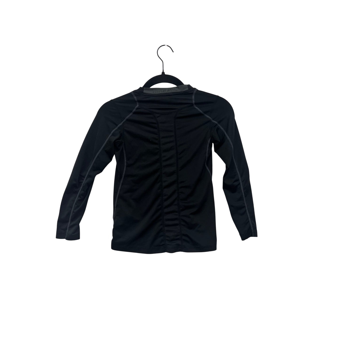 Nike Pro Black Long Sleeve Fitted Dri-Fit Shirt XS #8616