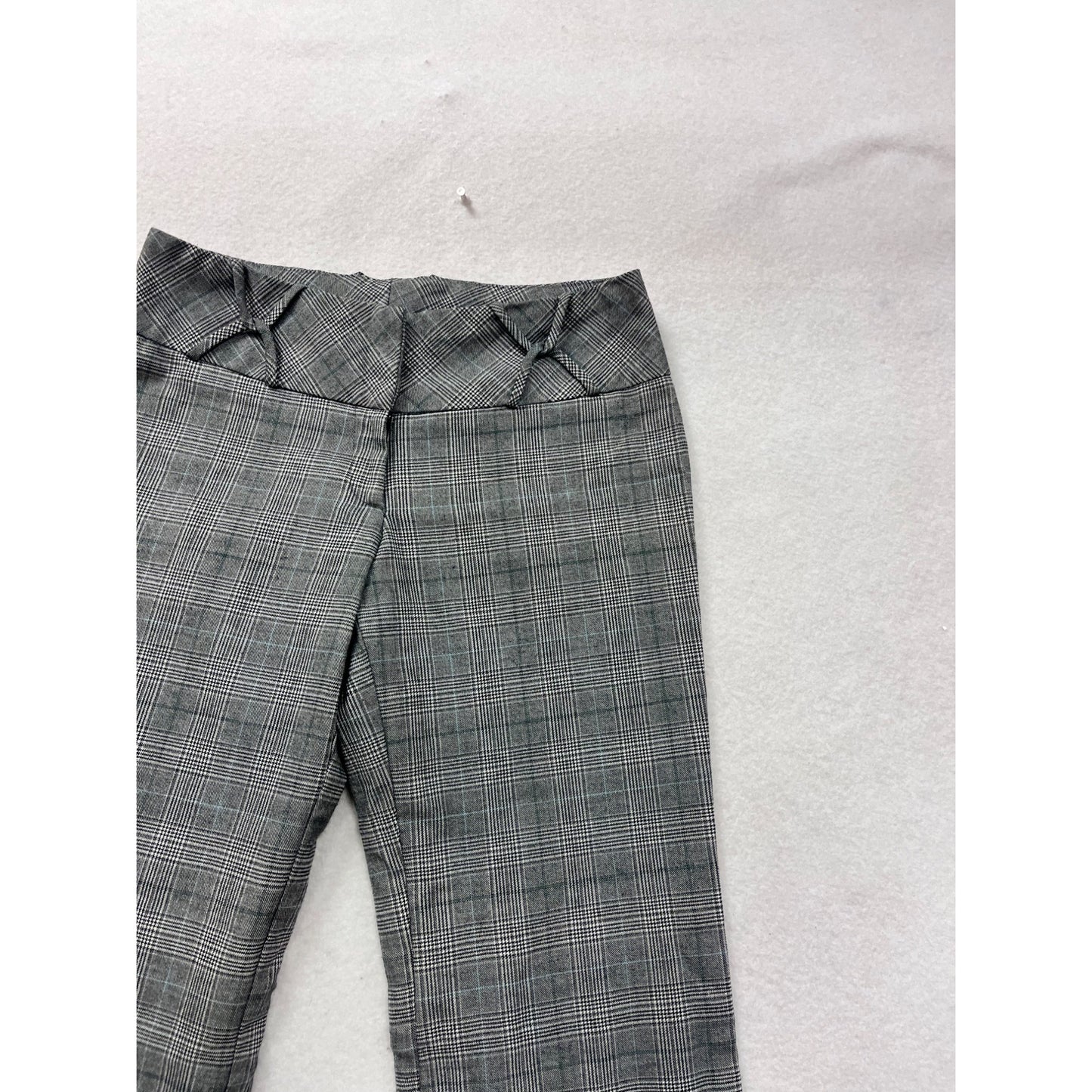 Gray Plaid Dress Pants By Vanity Size 5 #8698