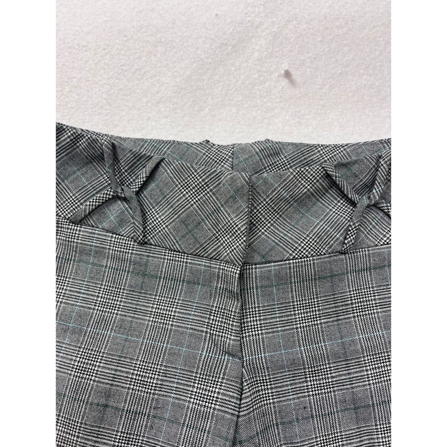 Gray Plaid Dress Pants By Vanity Size 5 #8698
