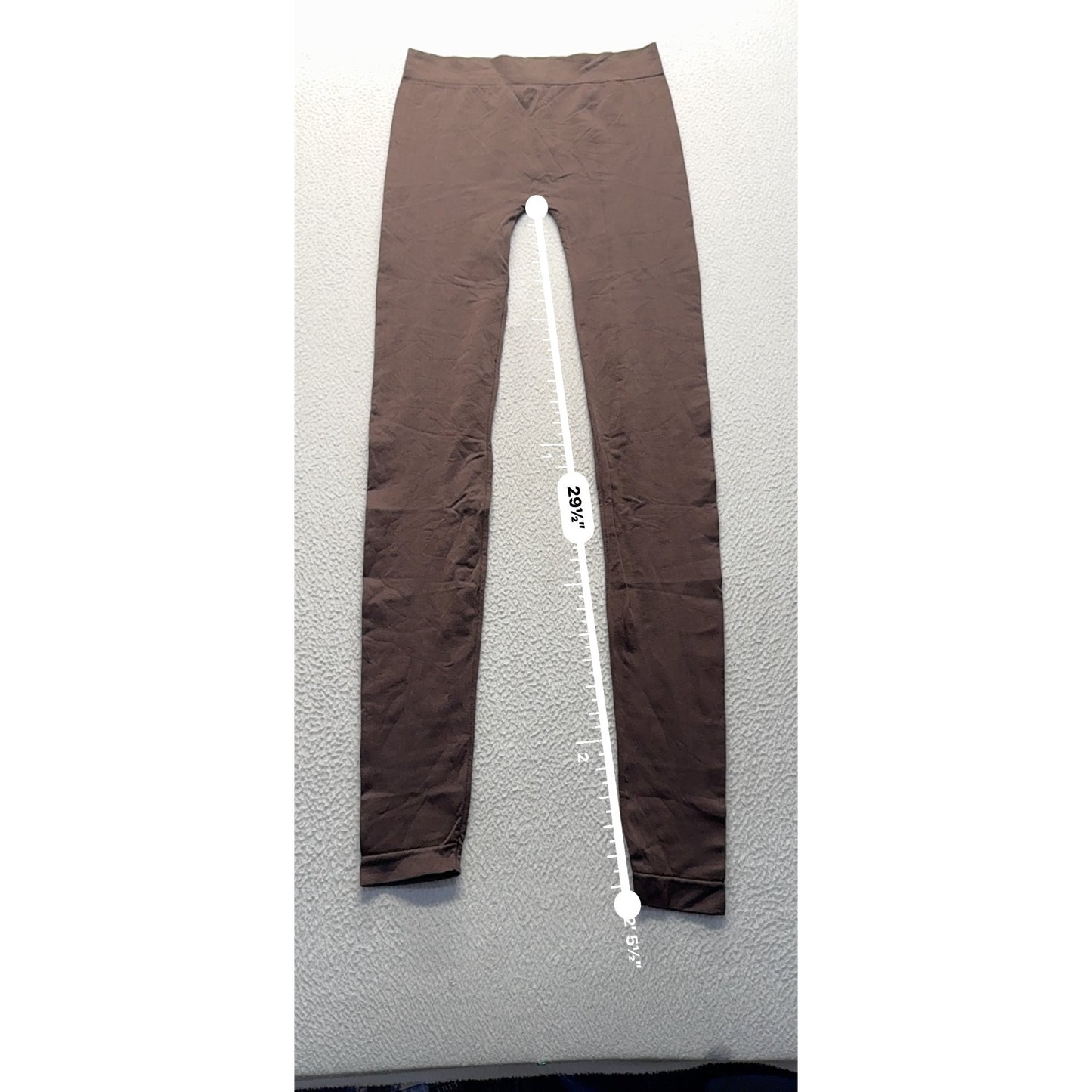 Say What? Brown Stretch Leggings Nylon/Spandex 28.5" Inseam S 308B