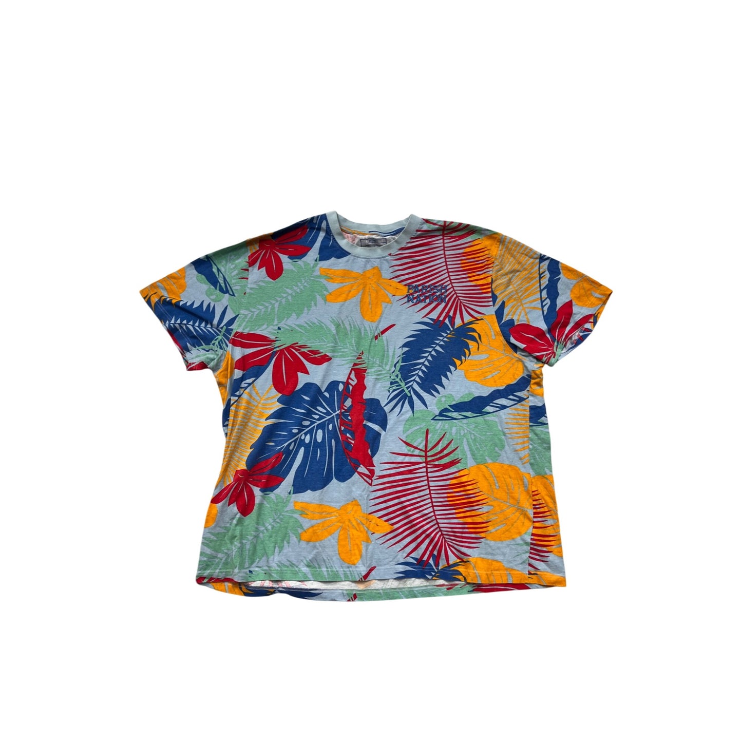 Parish Nation Mens 5X Tropical Print T-Shirt #8804