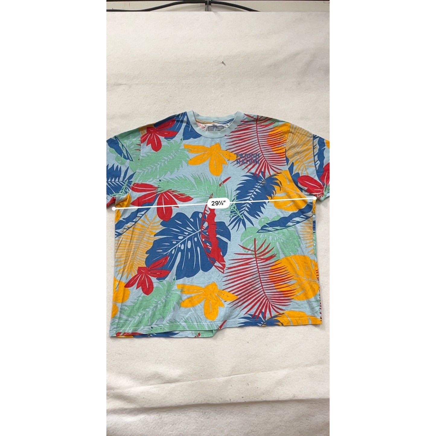 Parish Nation Mens 5X Tropical Print T-Shirt #8804