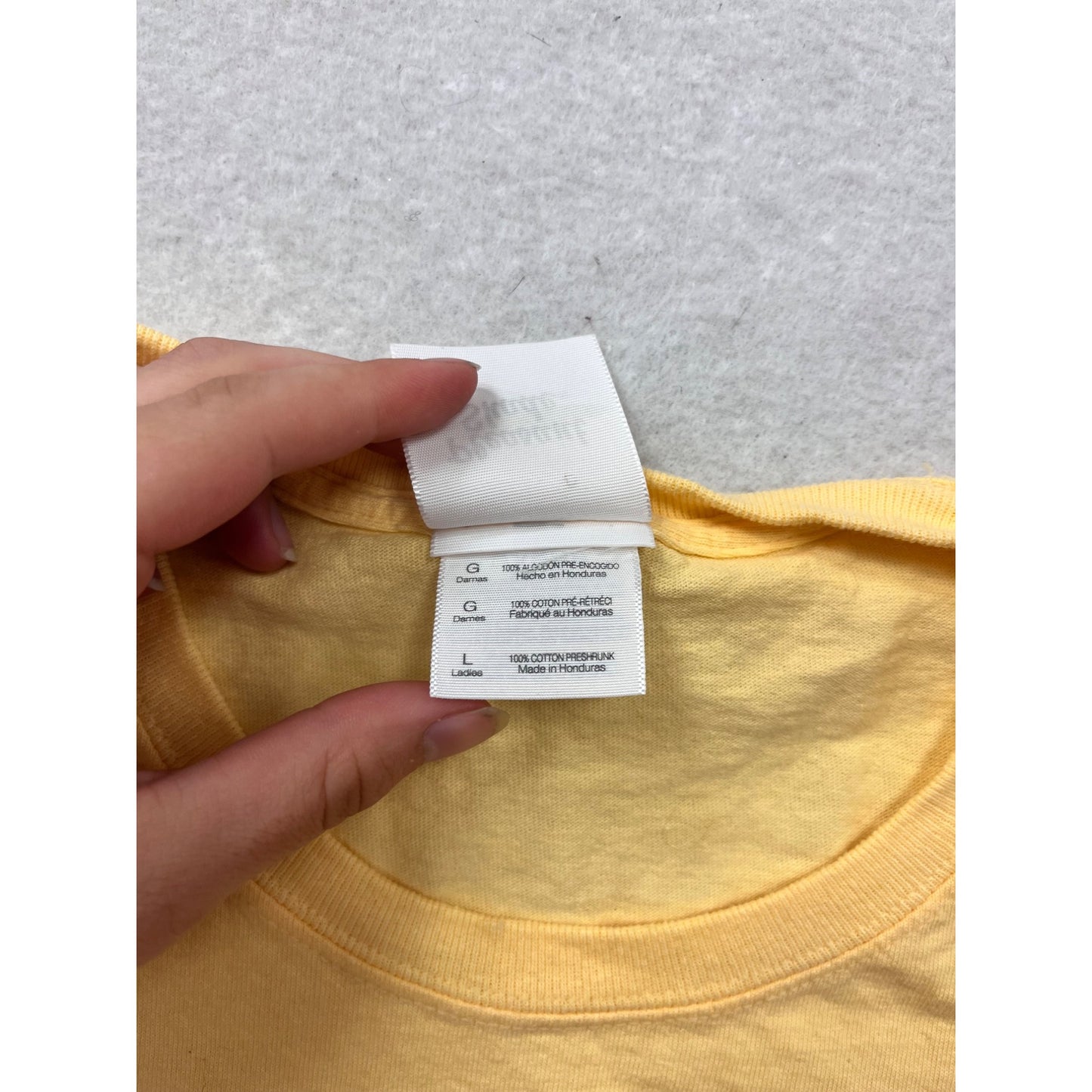 Vintage Pleasant Shade Yellow Graphic T-Shirt Size L #8993