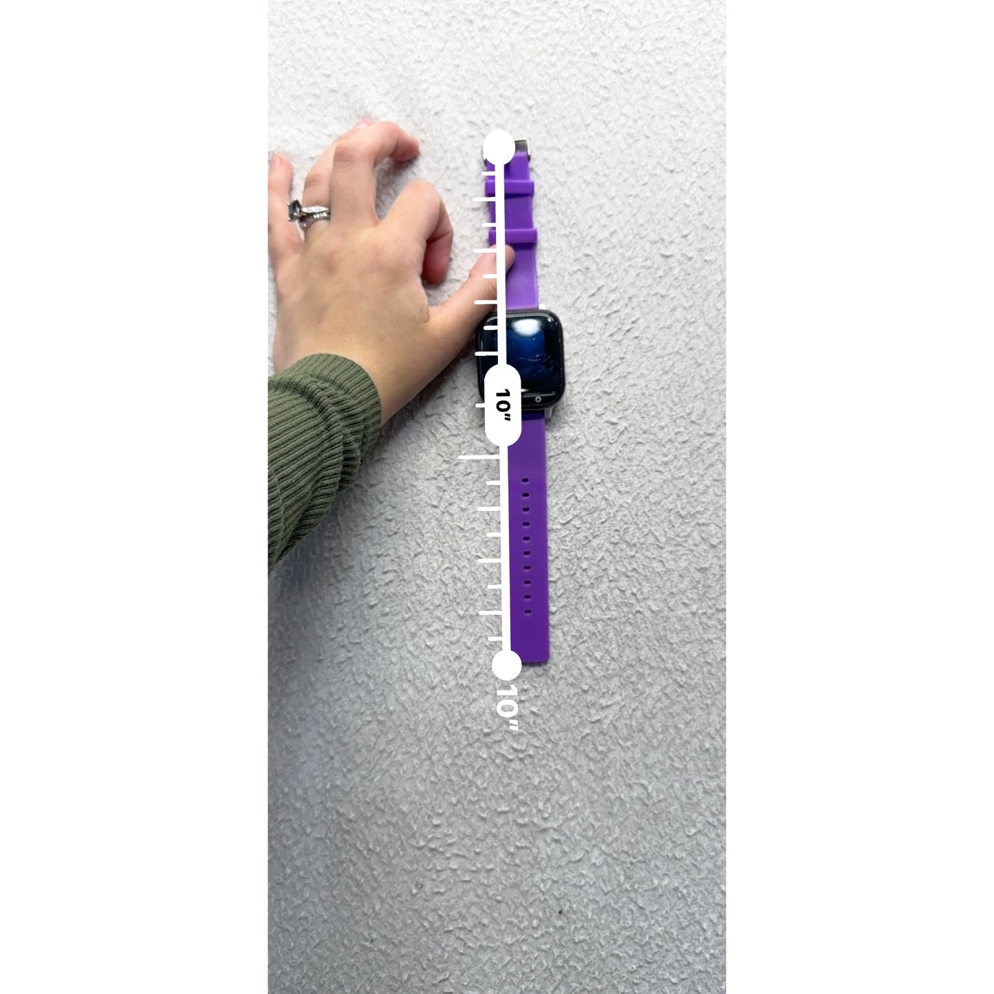 Purple Silicone Strap Smart Watch By Verizon #122B