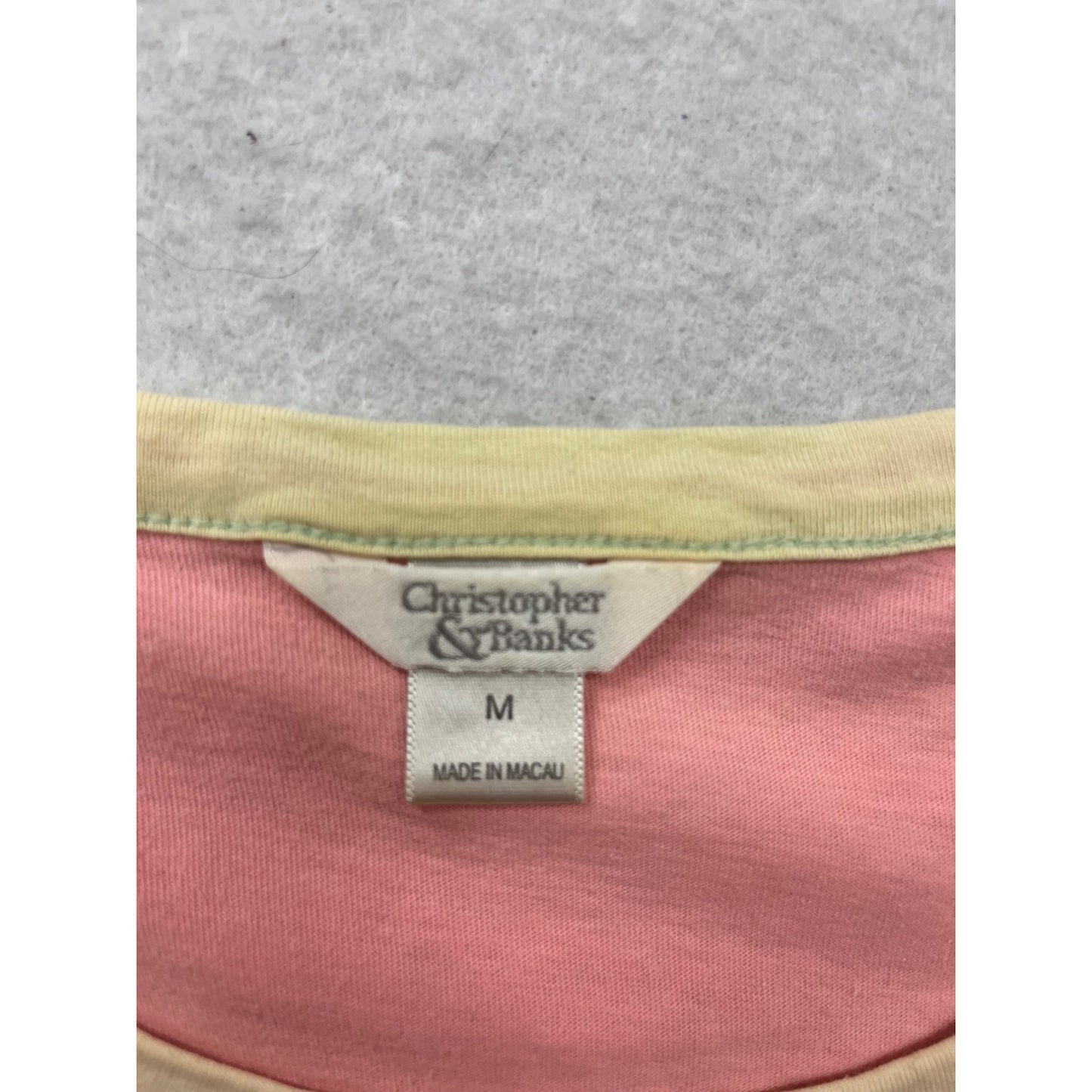 Christopher & Banks Patchwork T-Shirt M #481A