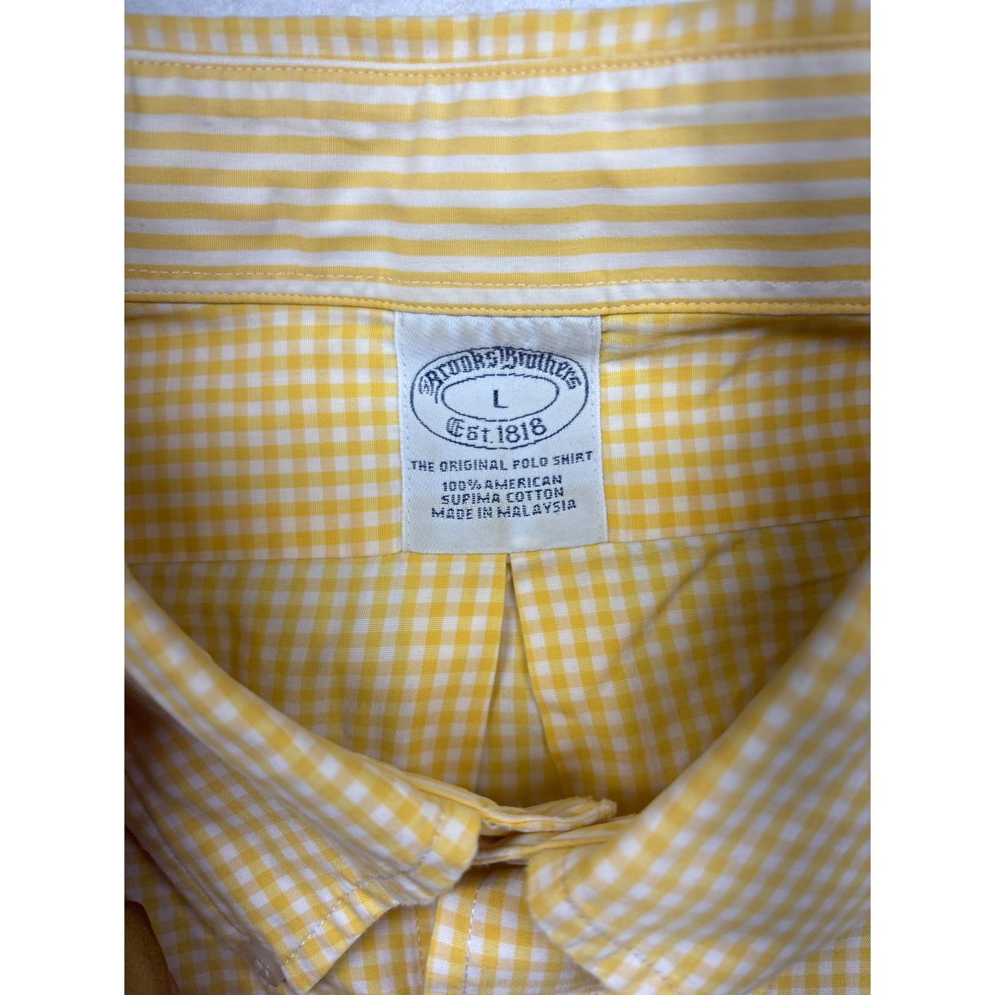 Men’s Notre Dame yellow button up #2937