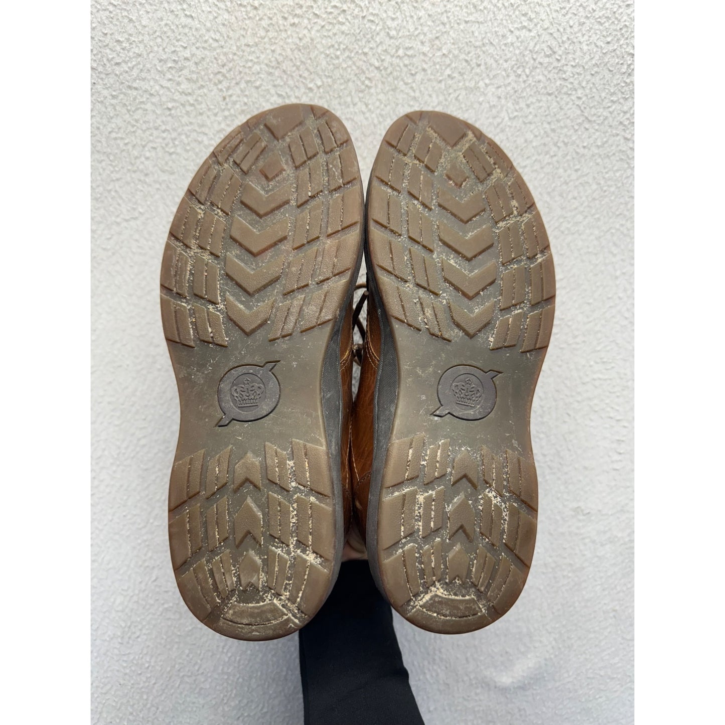 Born Brown Leather Lace-Up Oxford Shoes Comfortable Casual Sole #132B