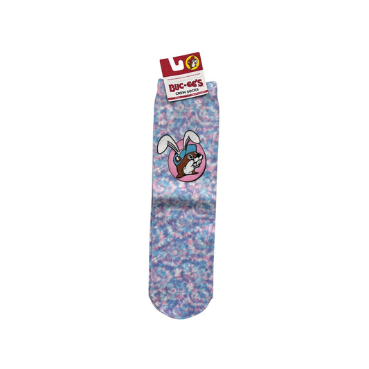 Buc-Ees Unisex OSFM Crew Socks W/ Bunny Design #8157